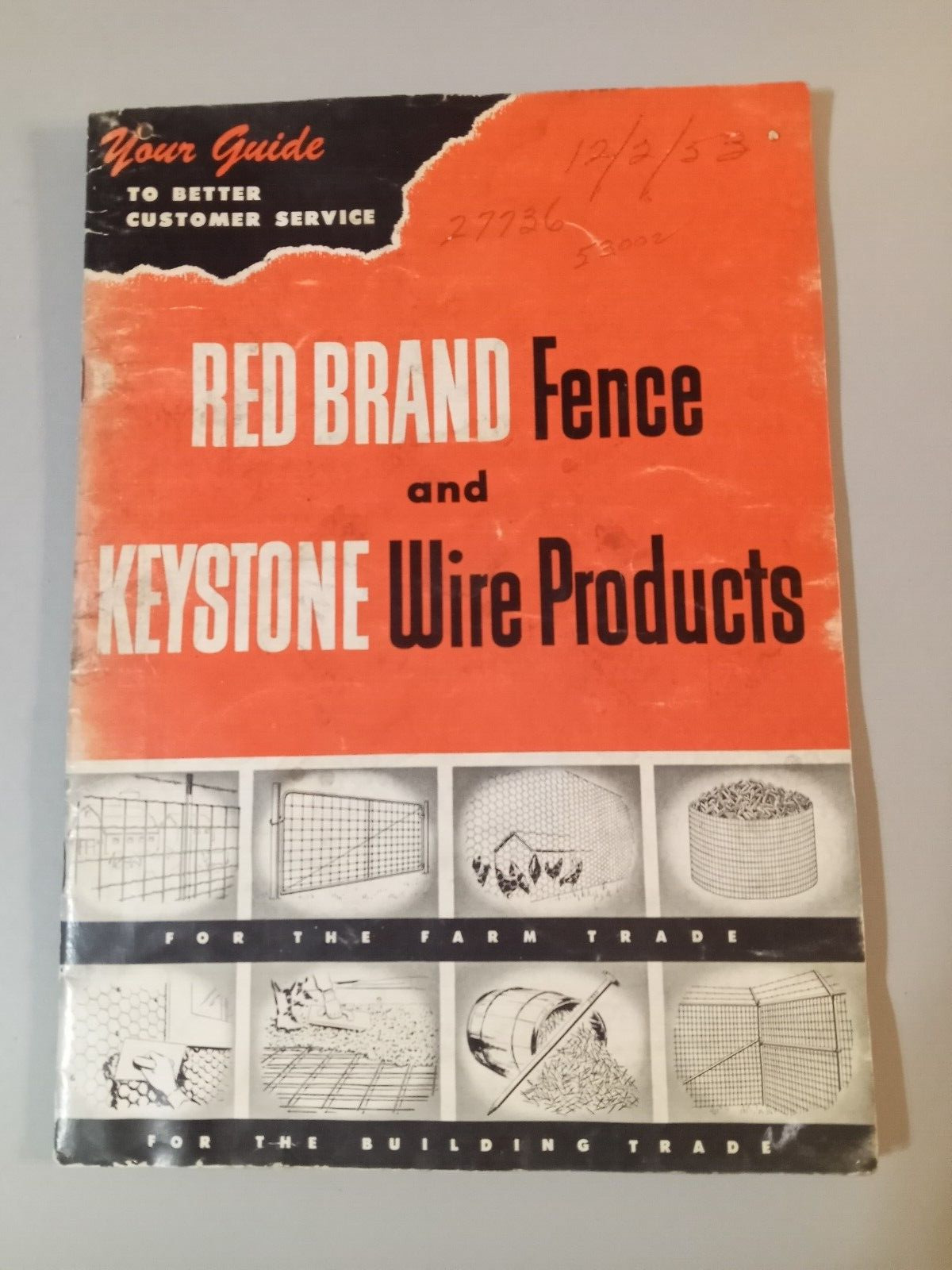 Vintage 1953 RED BRAND Fence & KEYSTONE Wire Products Wholesale Catalog