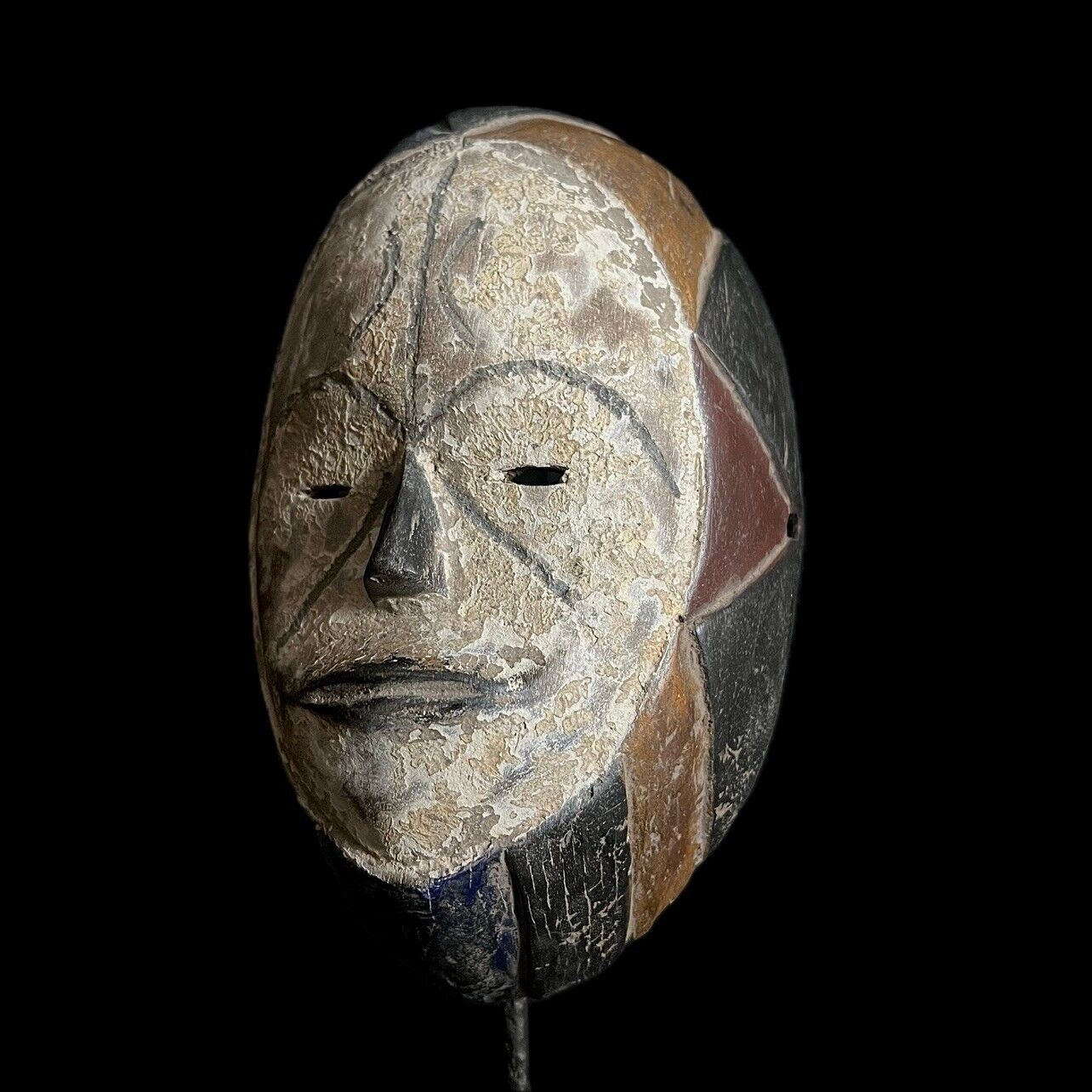 African wood mask antique Igbo Gabon Wall Hanging Collectibles Home Decor -G1686