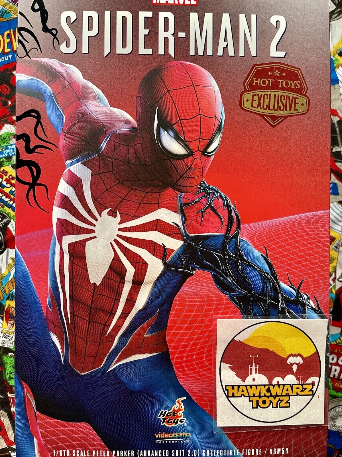 Hot Toys Marvel Spider-Man 2 Peter Parker Advanced Suit 2.0 VGM54 1/6 Sideshow