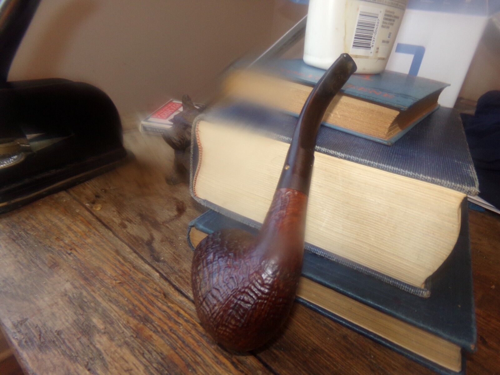 Vintage London Sherlock Holmes Briar Tobacco Pipe Deep Thick Bowl Excellent