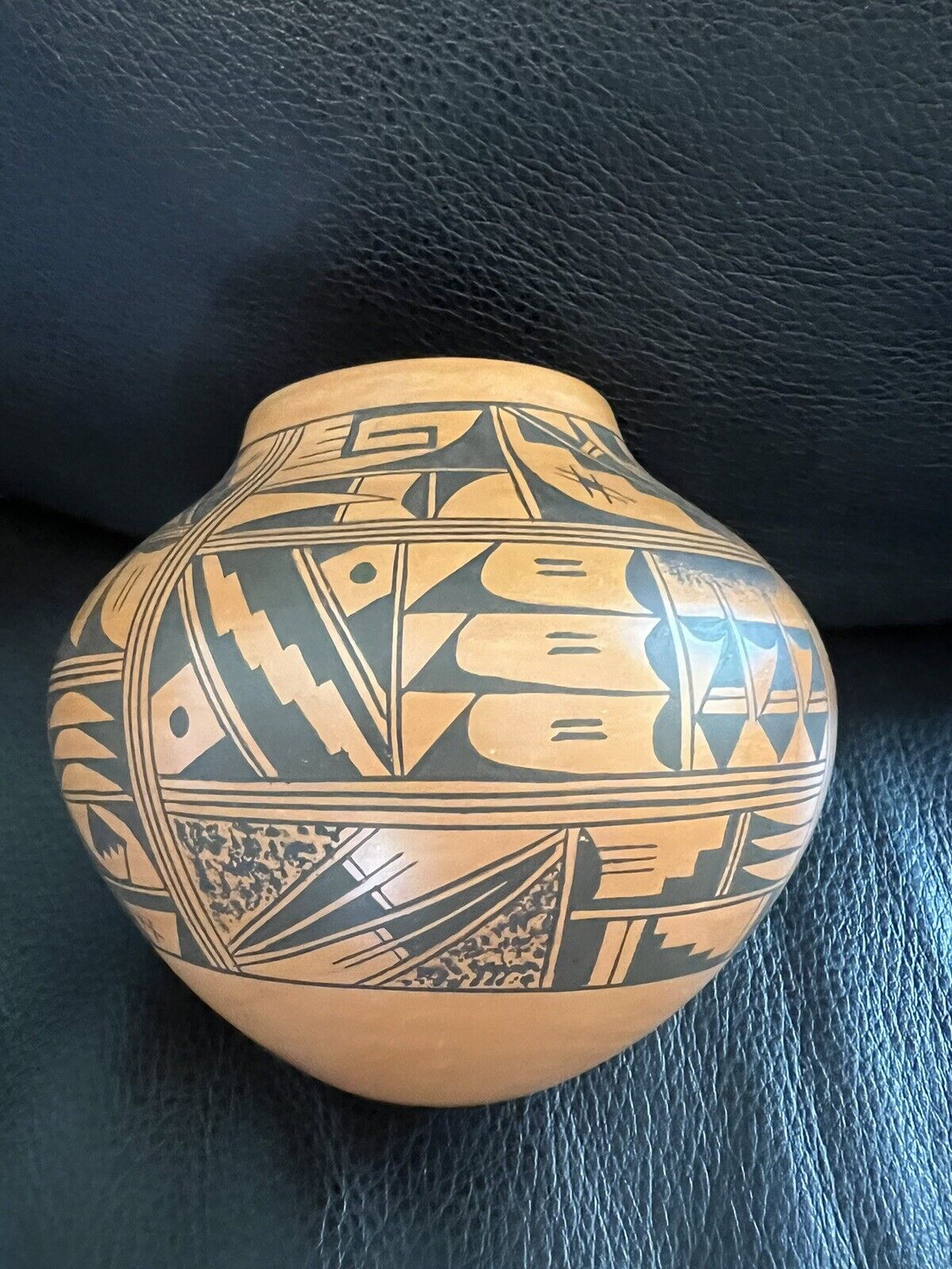 Vintage Pueblo Native American Hopi Pottery Signed