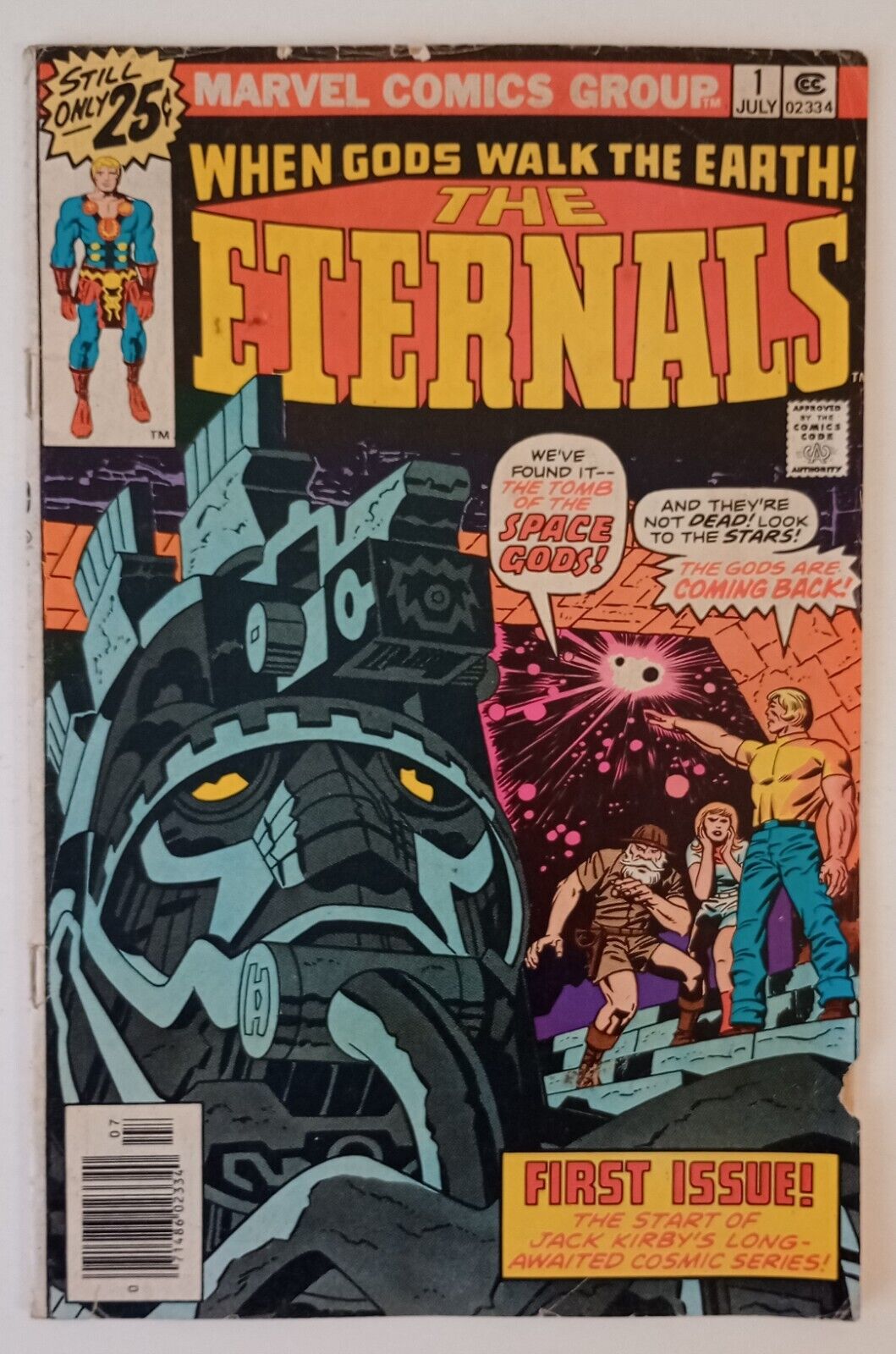 Eternals #1 (1st Appearance of The Eternals) 1976 Kirby Art