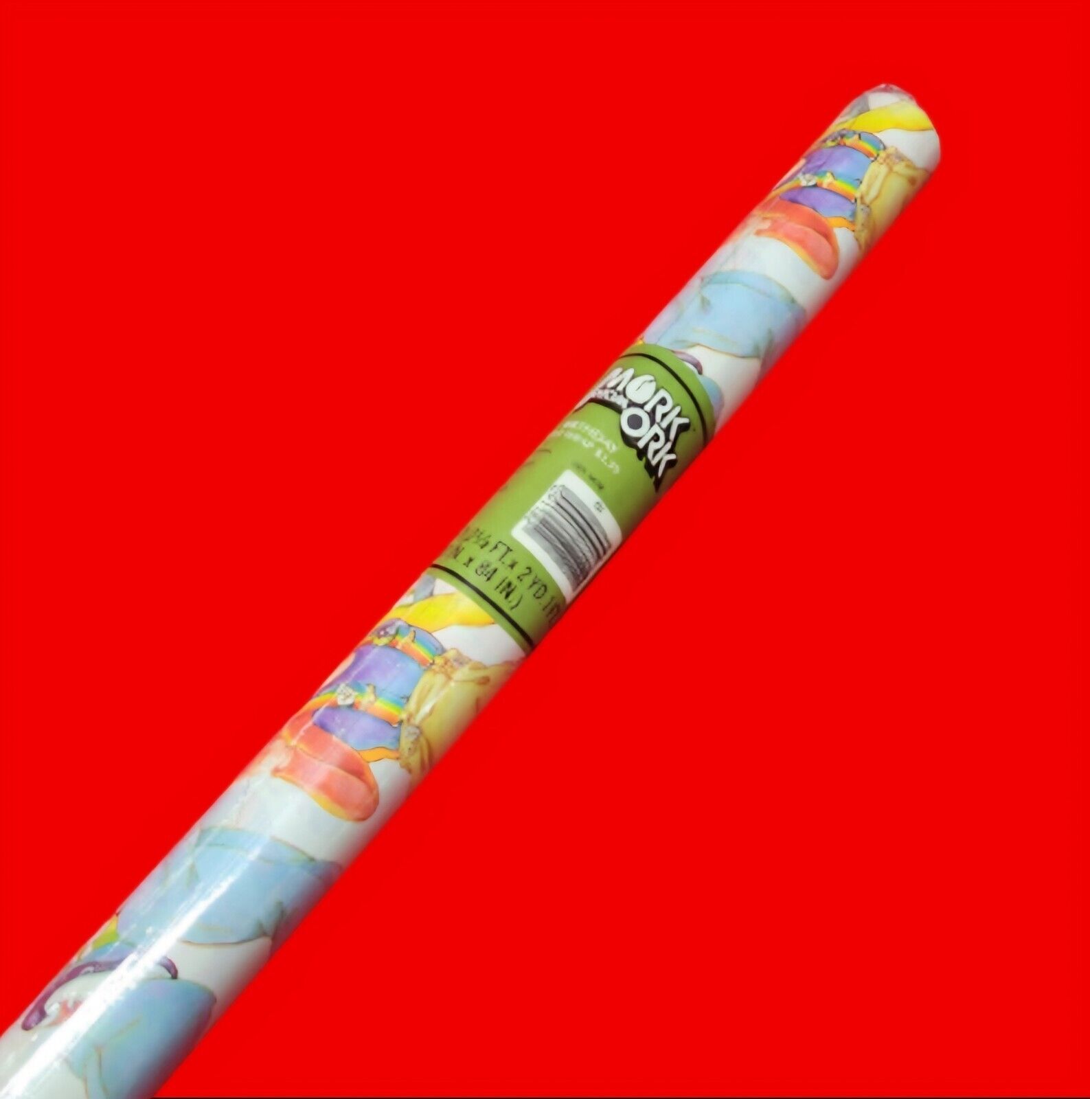 Vintage 1979 Ambassador Mork From Ork Birthday Wrapping Paper Roll NOS Gift Wrap