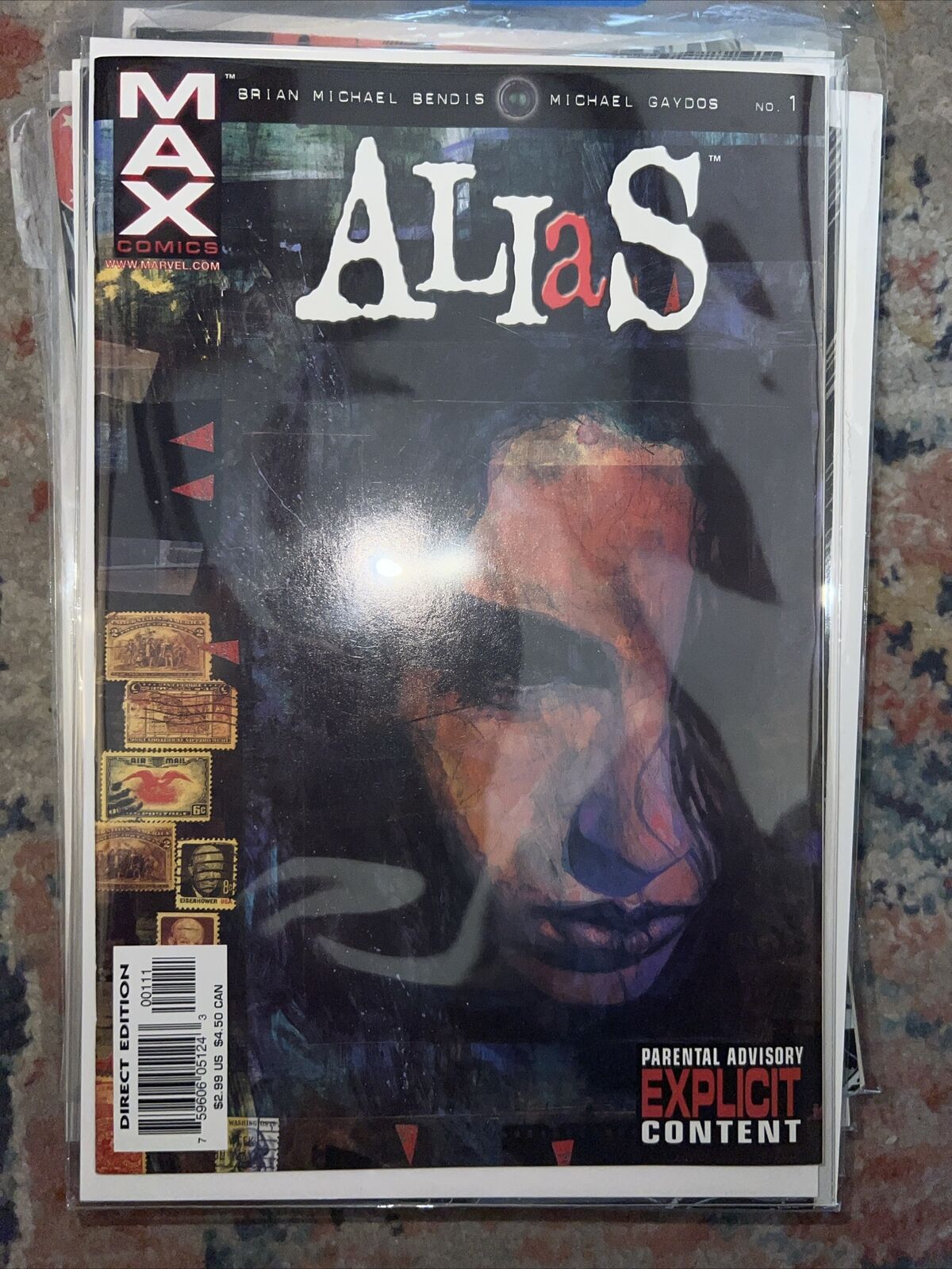 Alias #1, Max Comics 2001, 1st appearance of Jessica Jones, Brian M. Bendis