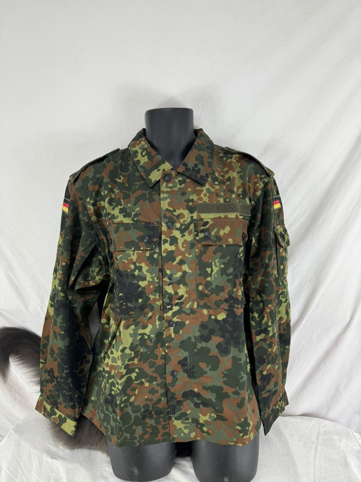 Flecktarn Camouflage German Army Shirt/Jacket - NEW Unissued - Size Large 44