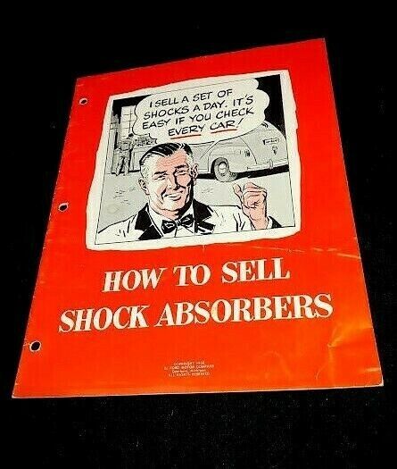 1950 Ford How to sell Shock Absorbers Sales Literature Salesman Dealership 