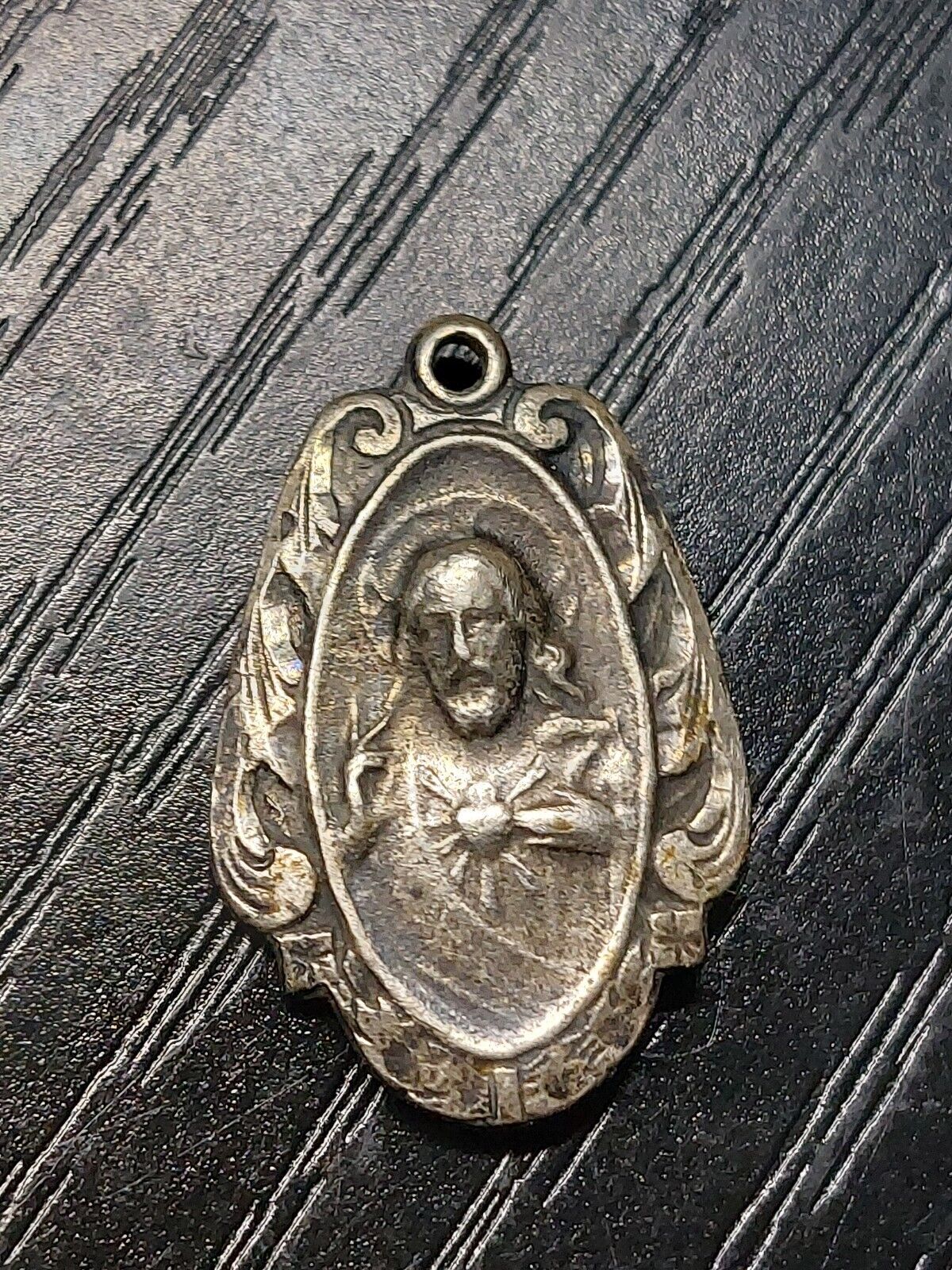 Vintage Sterling Our Lady Medal