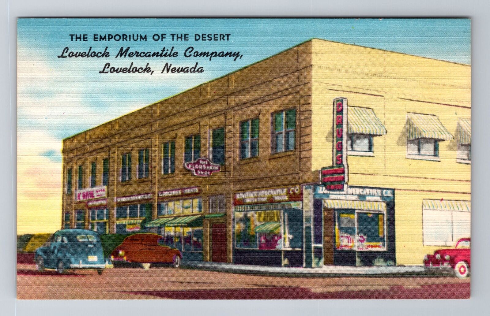 Lovelock NV-Nevada, Lovelock Mercantile Company, Advertising, Vintage Postcard