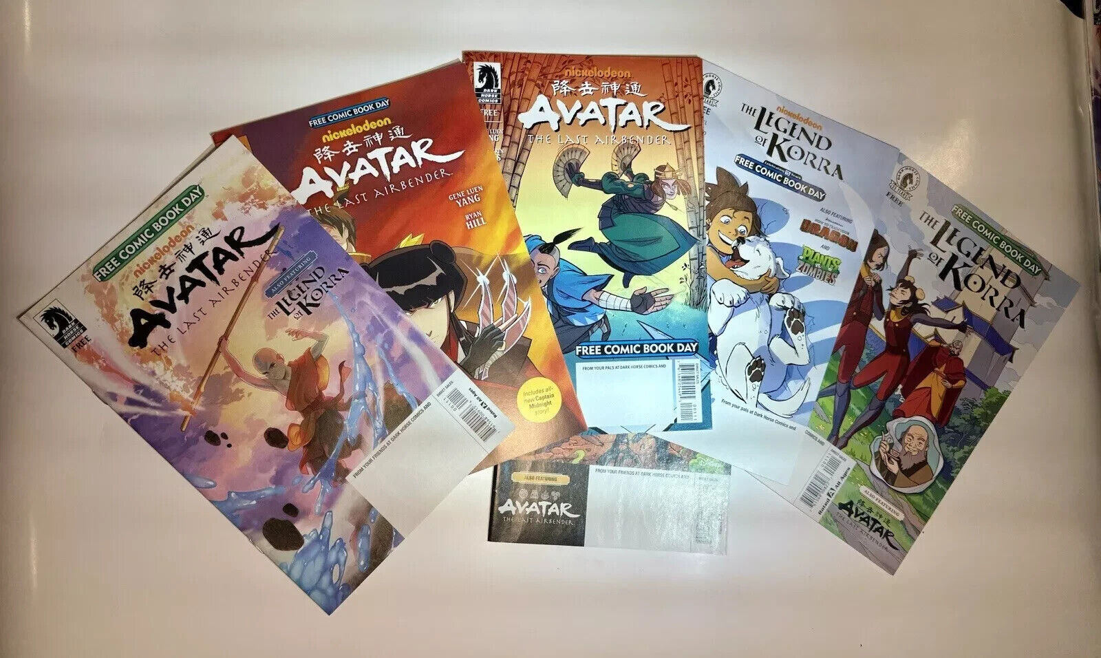 🔥MEGA LOT 6 Avatar The Last Airbender Legend of Korra Free Comic Book Day RARE