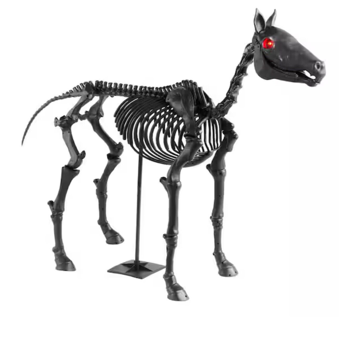 In Hand 5.5 ft LED Skeleton Pony Halloween Home Depot 2024 Home Accents Prop