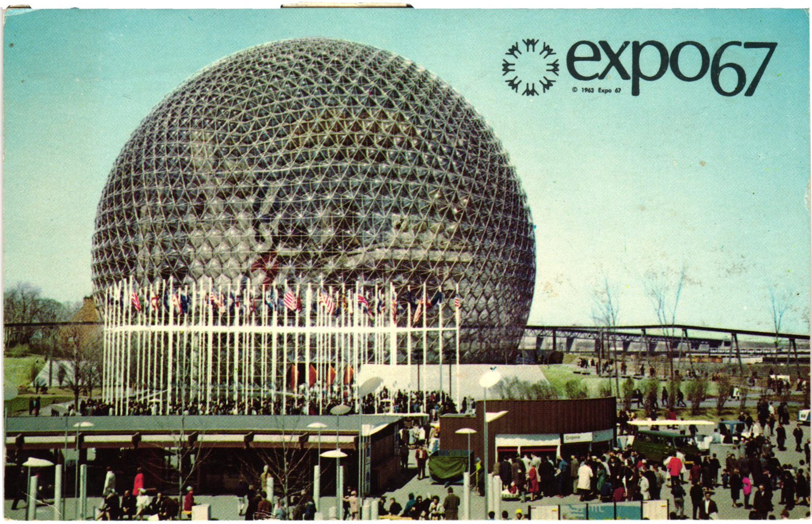 Expo 67, US Pavilion Quebec Canada 1967 Vintage Postcard