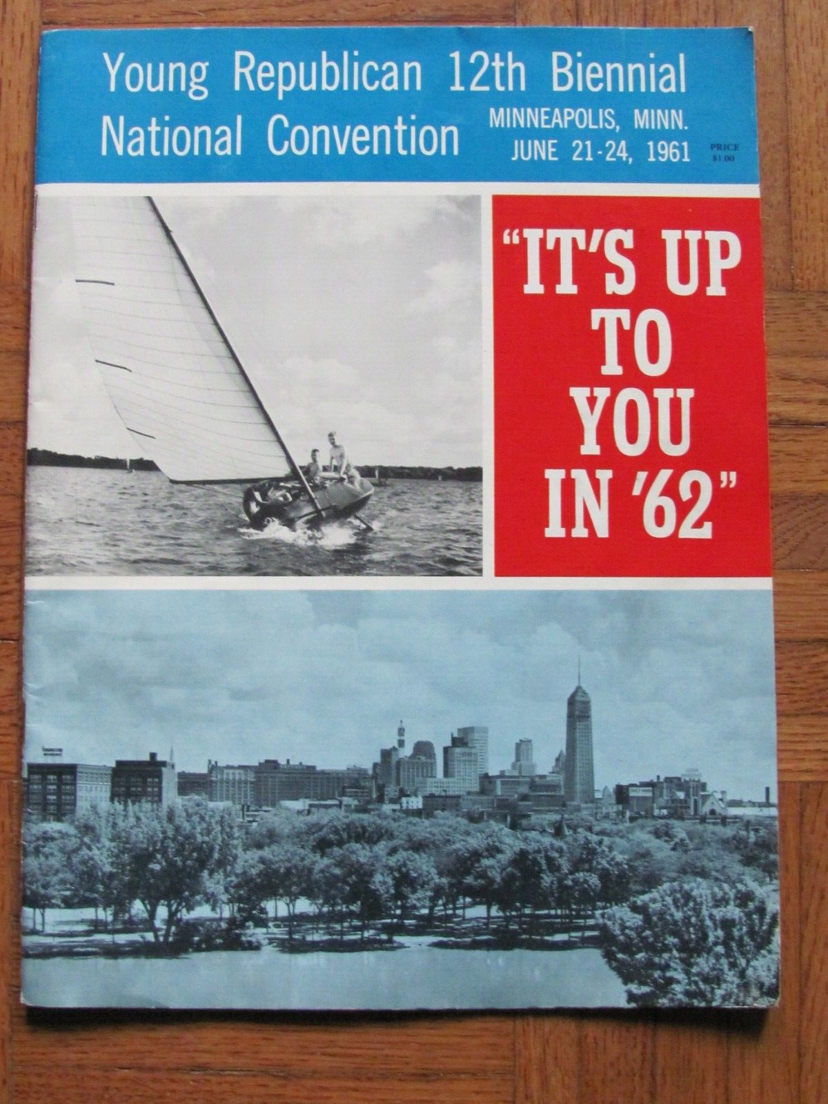 1961 PROGRAM MAGAZINE YOUNG REPUBLICAN NATIONAL CONVENTION MINNEAPOLIS MN