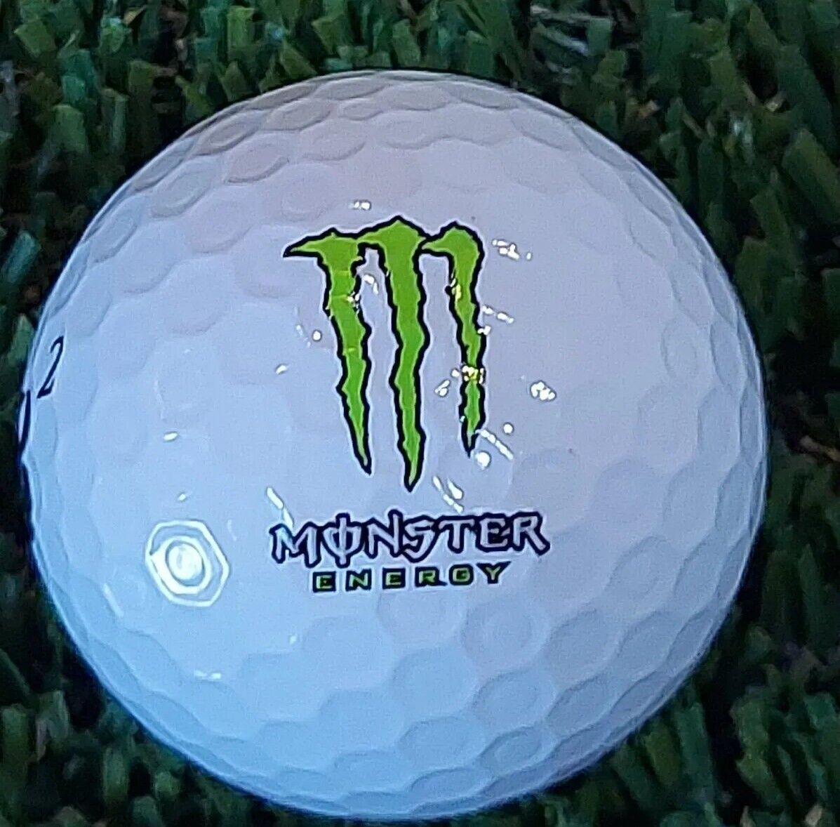 Logo Golf Ball RARE MONSTER Energy Drink Bridgestone e12 Mint 5A Used (1pc)