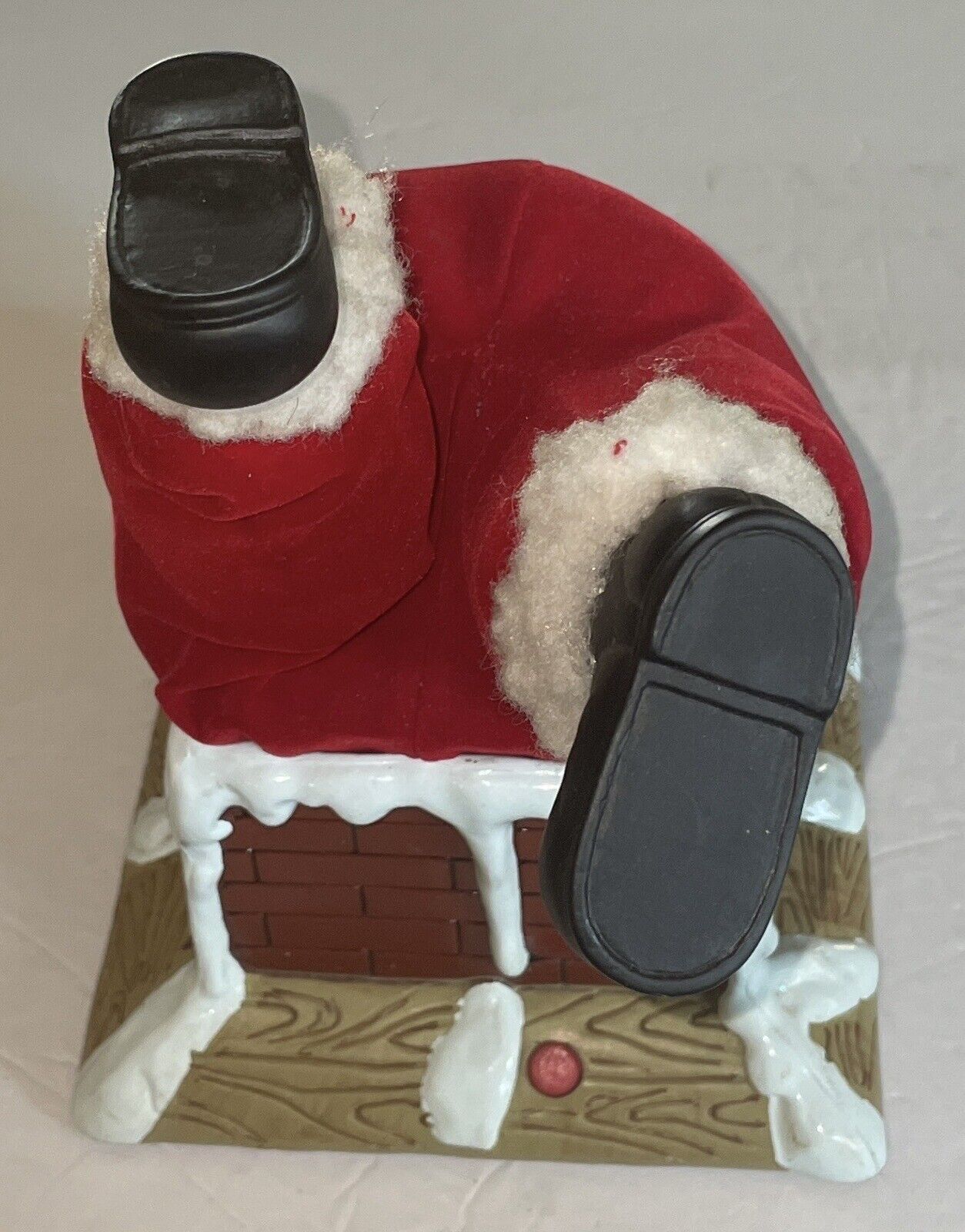 Vintage Santa Upside Down 1999 Chimney Gemmy Animated Talking Battery Op. Tested