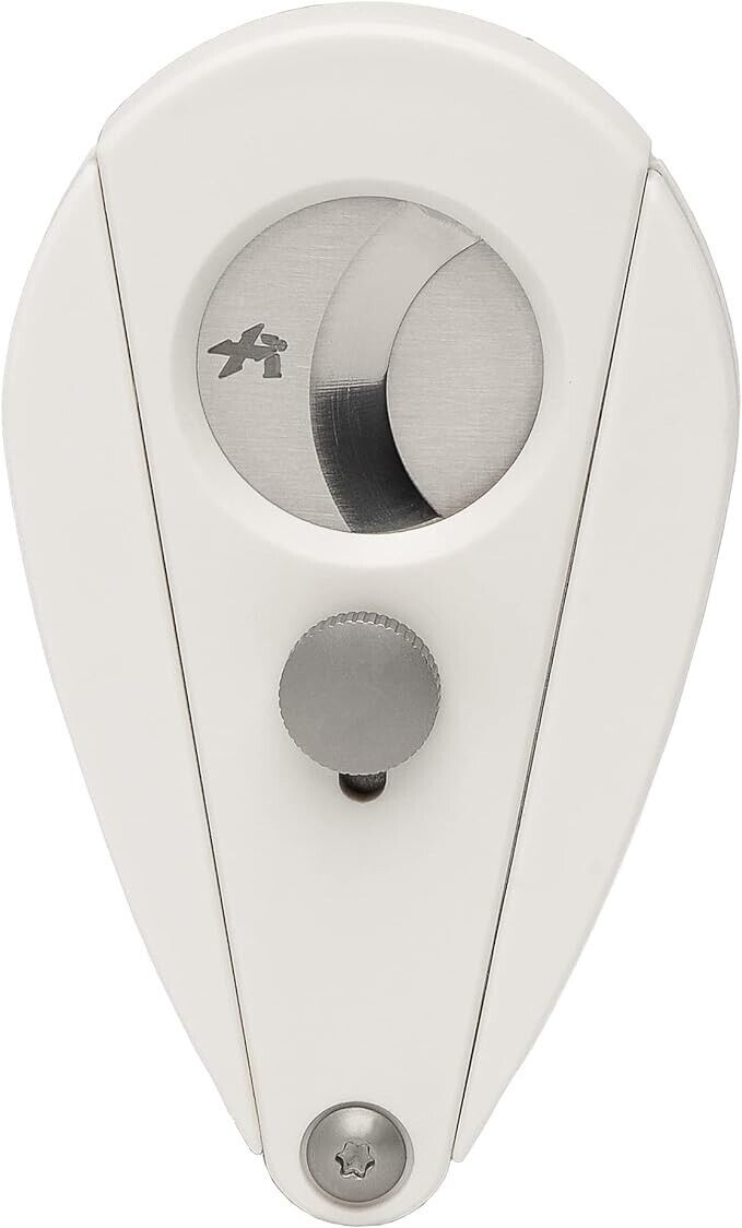 Xikar Xi2 Cigar Cutter with 440 Stainless Steel Blades, Pearl White