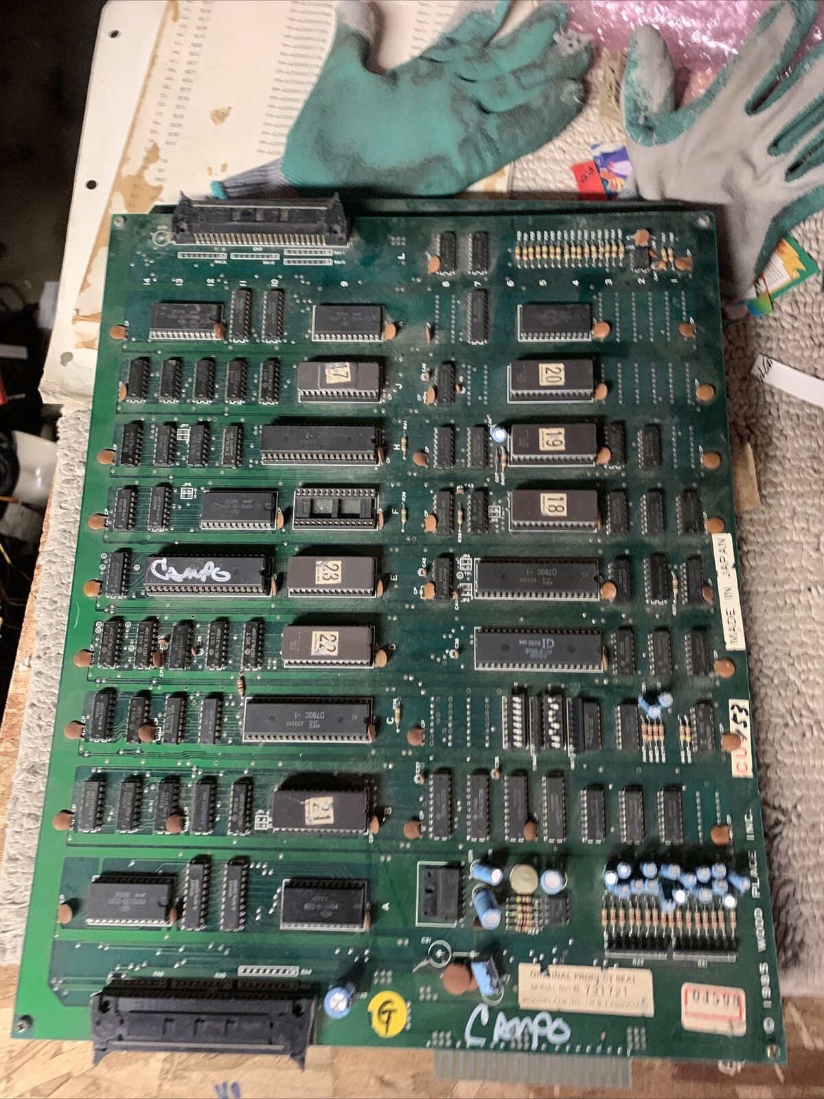 untested 1985 Woodplace King of Boxer ?? ARCADE Video GAME PCB BOARD C21