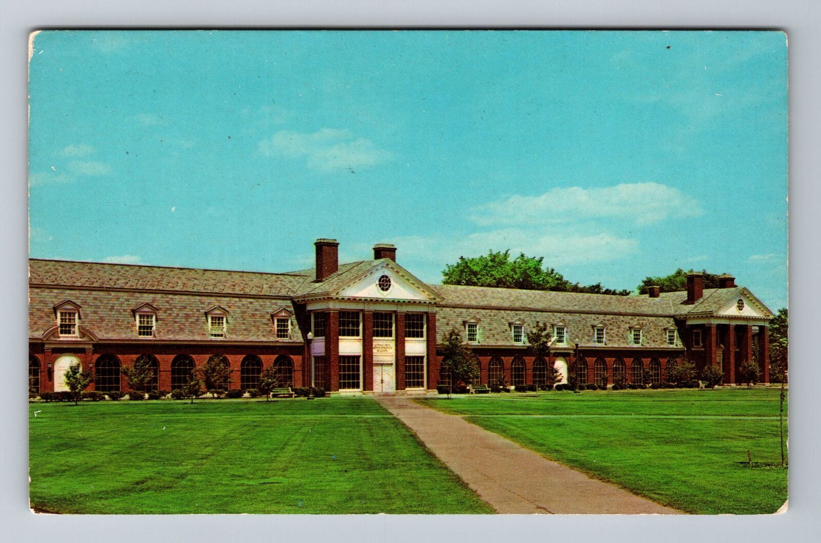 Lewisburg PA-Pennsylvania, Bucknell University, Admin Center, Vintage Postcard