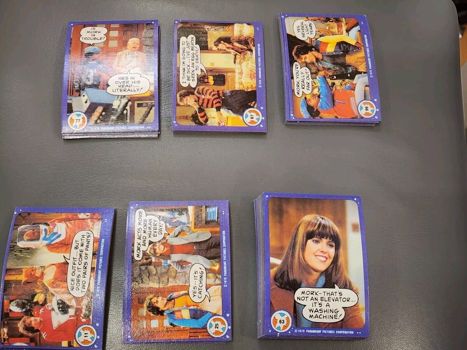 1978 Topps Mork And Mindy 99 Card Complete Trading Card Set nm/mint really nice