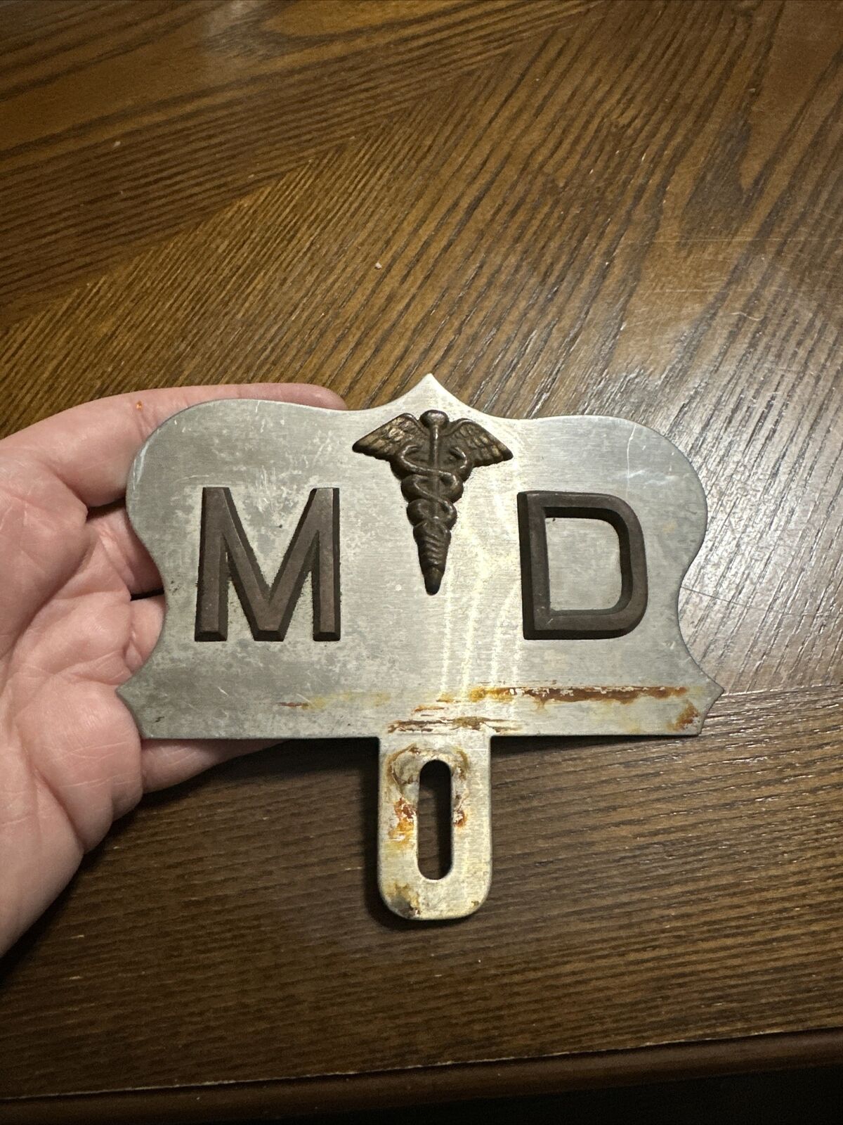 Medical MD Doctor Physician Auto Truck Car License Plate Topper / Vintage