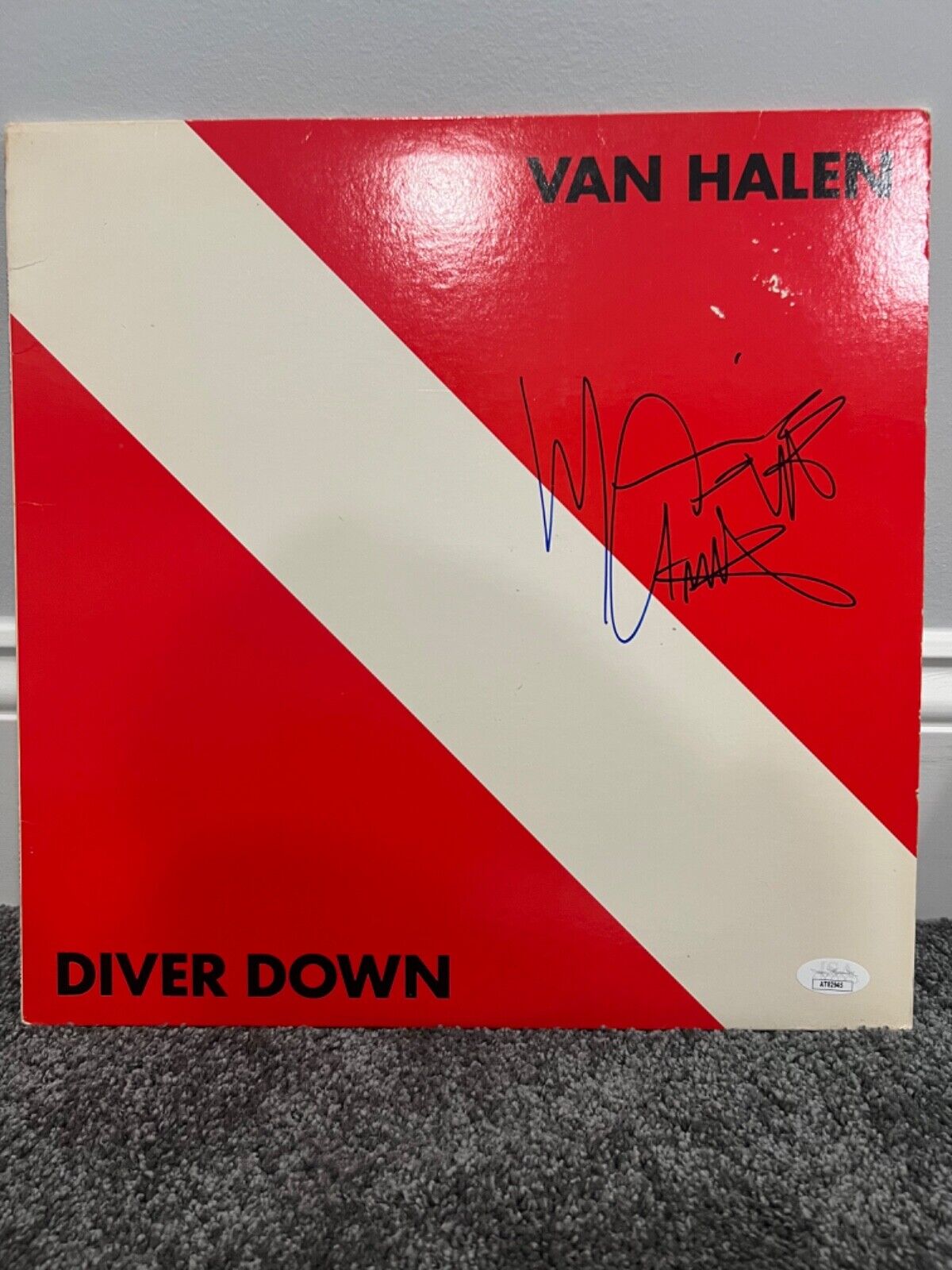 Michael Anthony signed JSA COA Vinyl Van Halen Diver Down