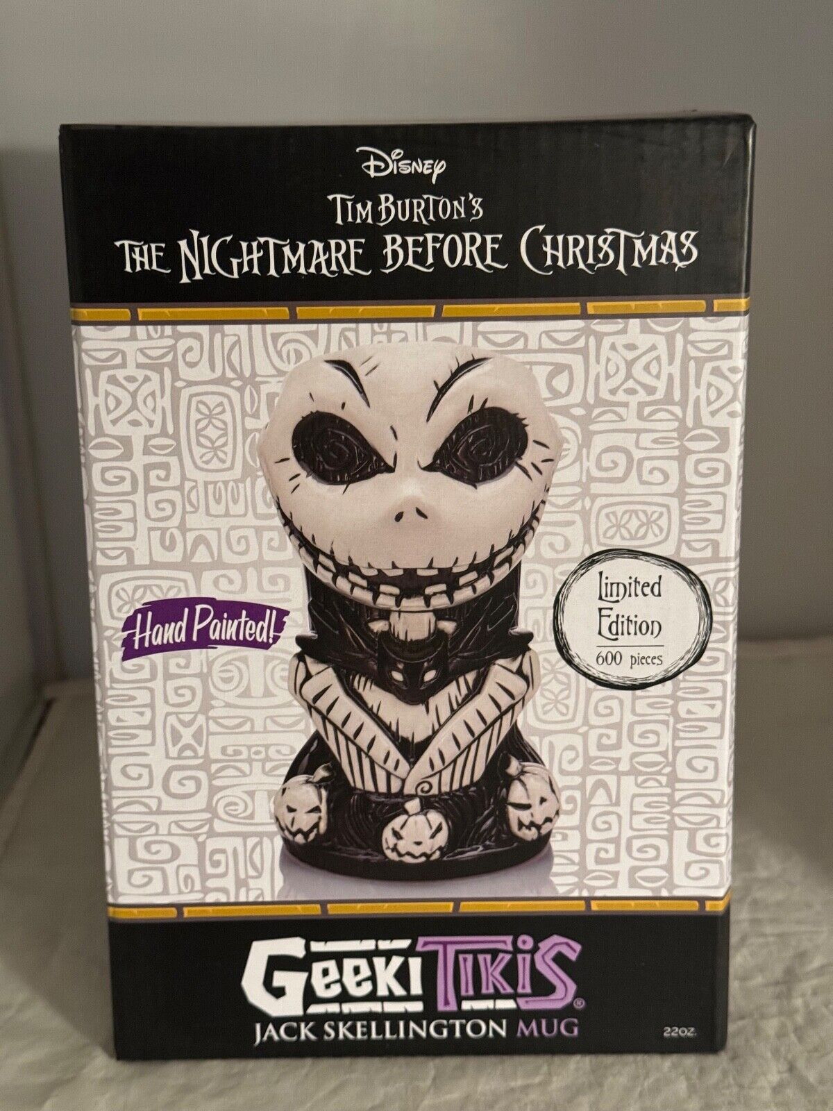 Disney The Nightmare Before Christmas Jack Skellington 22 oz Geeki Tikis Mug-New