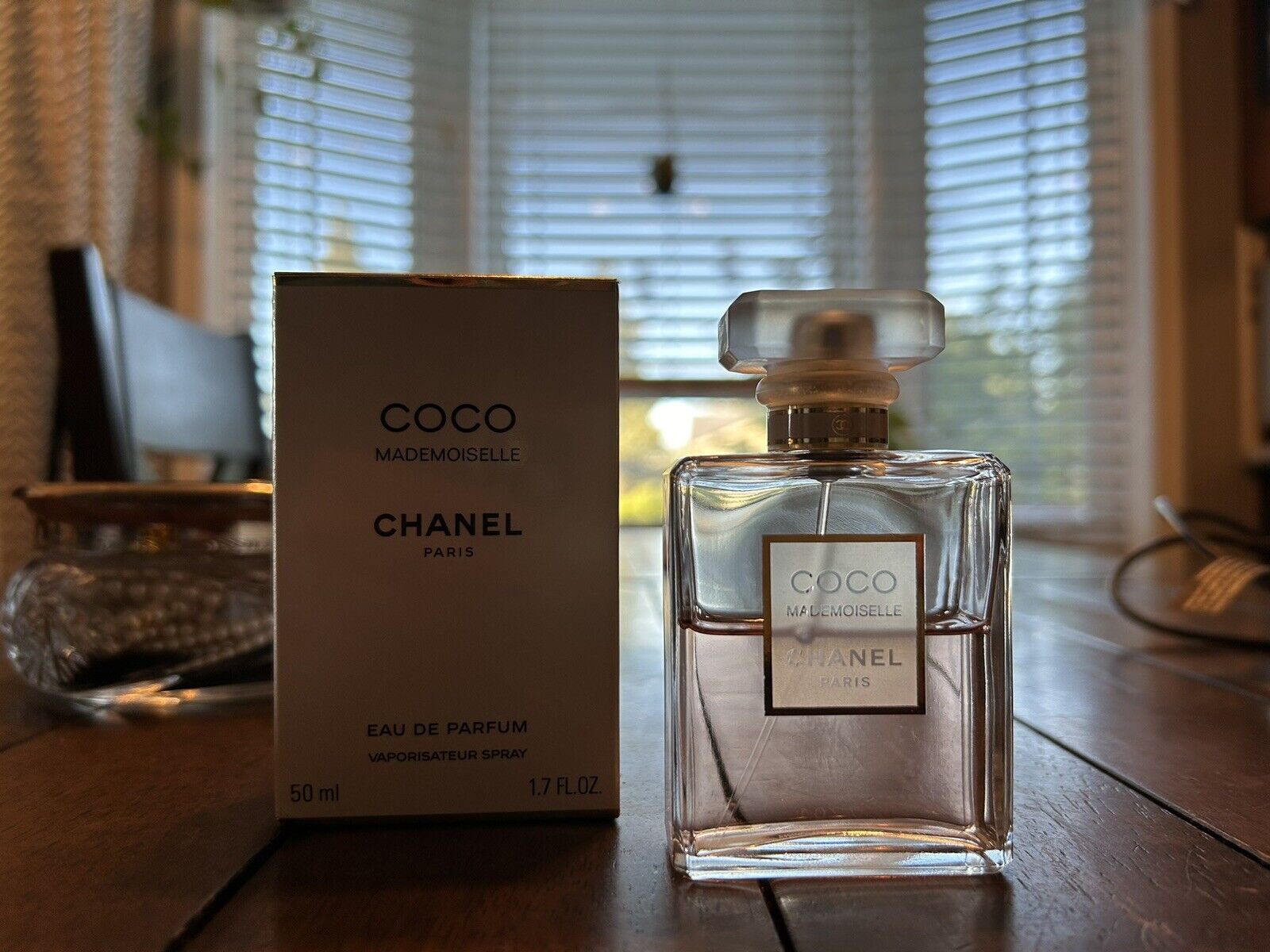 CHANEL COCO MADEMOISELLE Eau de Parfum Spray 1.7 Fl Oz With Box Used 55% Full
