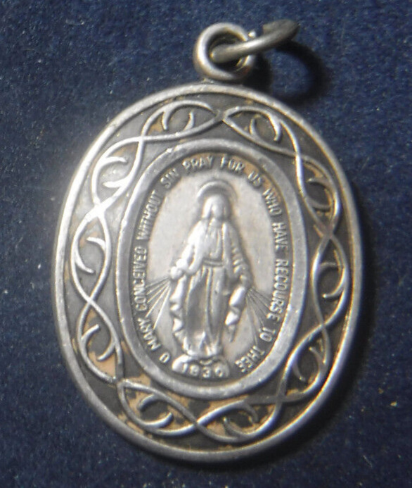 Sterling Silver Miraculous Medal, Catholic Medal