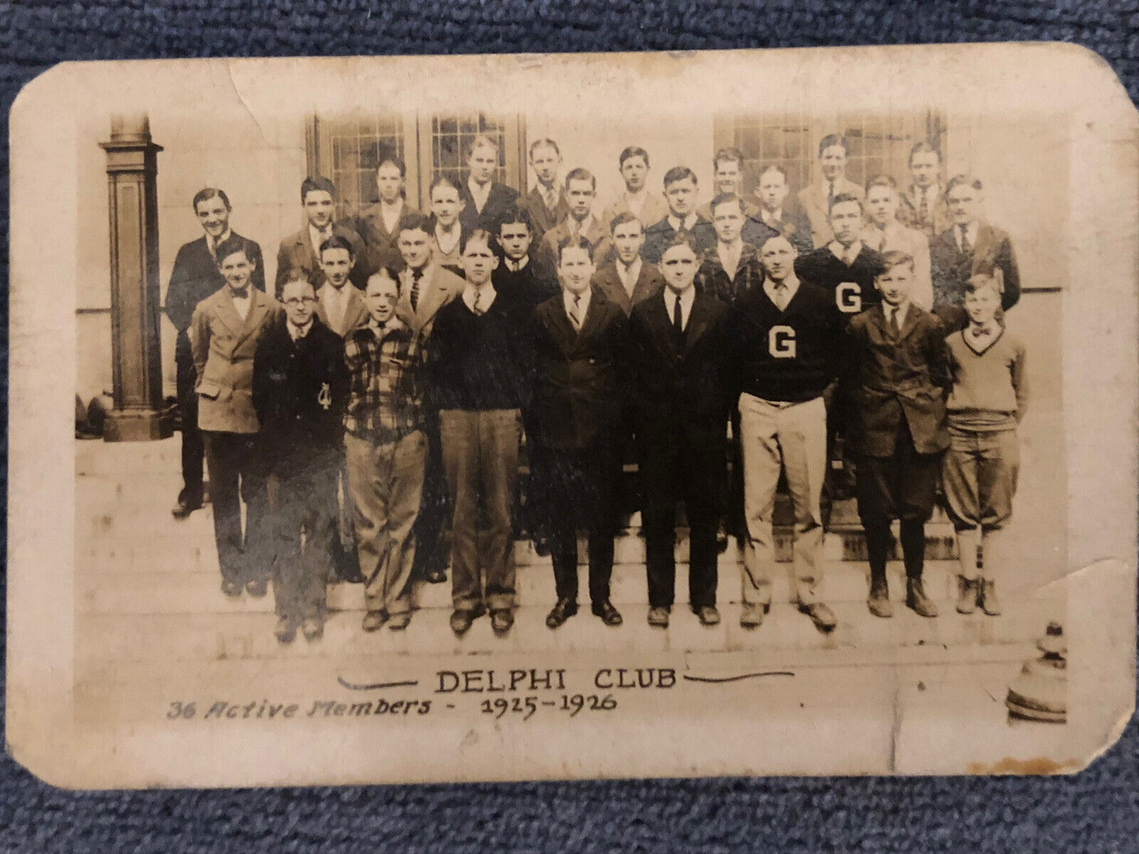1925 - 26 Delphi Club Active Members Tiny Photo