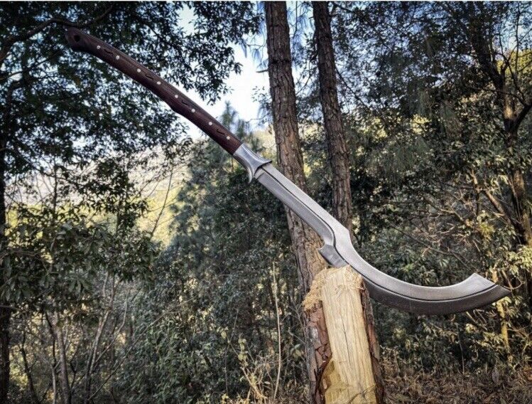Custom Handmade Carbon Steel Blade Tactical Khopesh Sword| Hunting Sword Camping