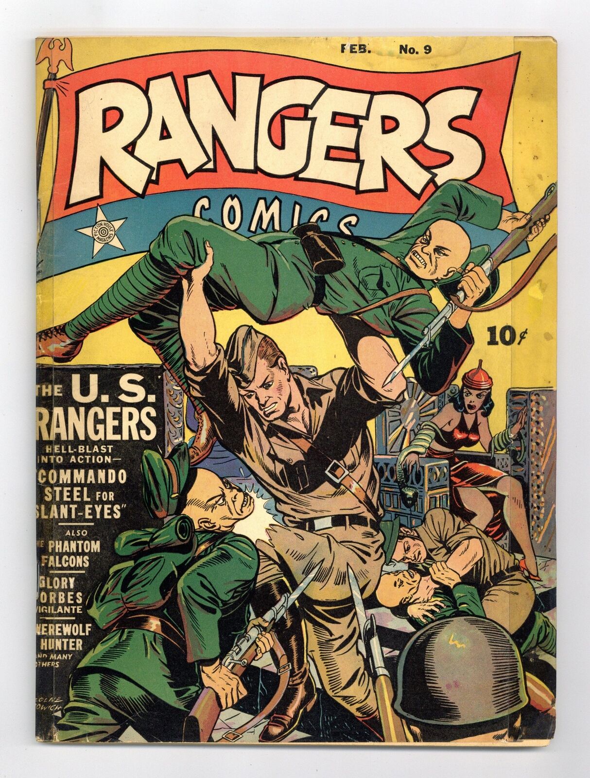 Rangers Comics #9 GD 2.0 RESTORED 1943