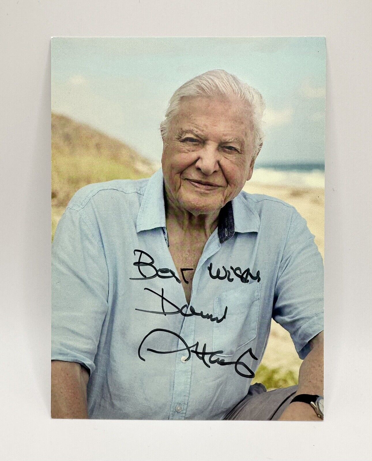 David Attenborough Hand Signed Autographed Photo 4x6