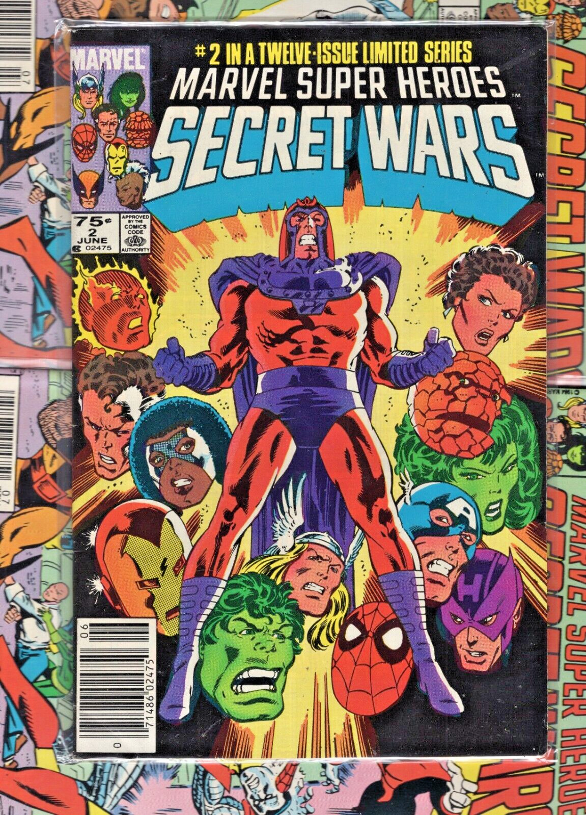 Marvel Super Heroes Secret Wars # 2 Newsstand June 1984 Marvel Comics