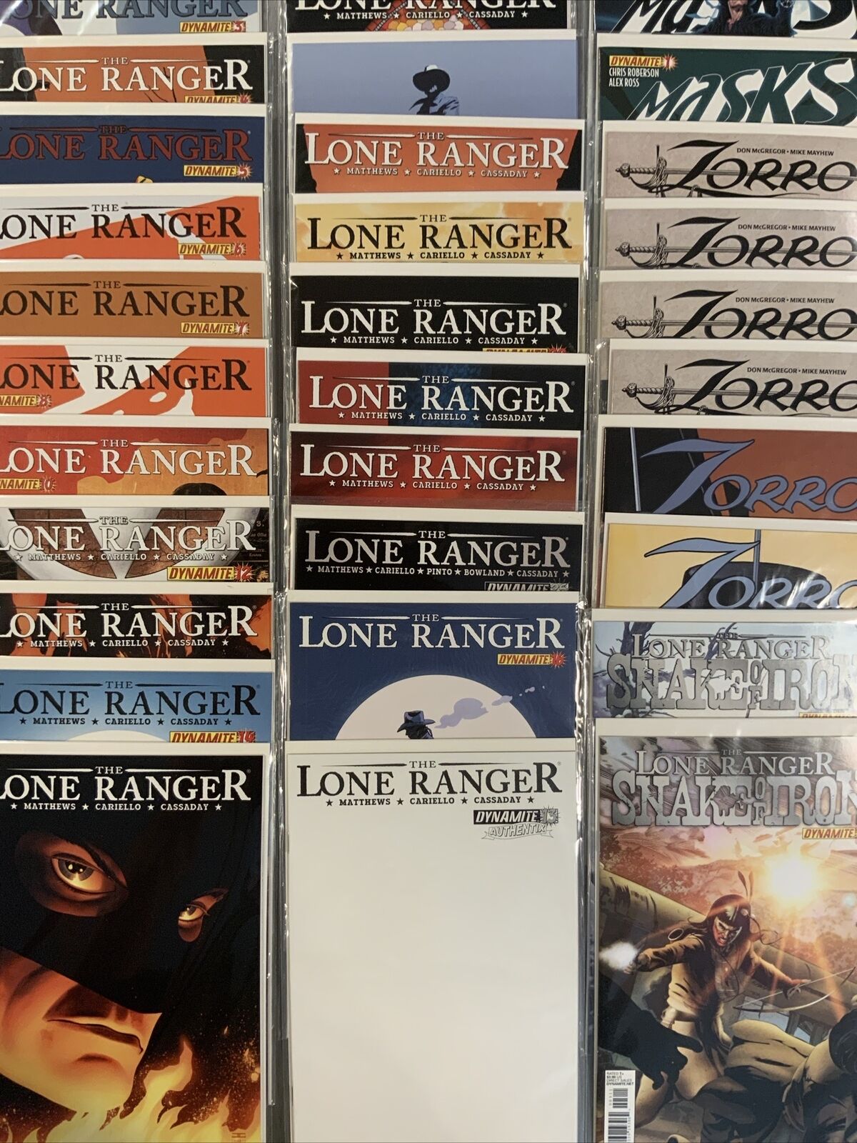 The Lone Ranger & Zorro Comic Lot VF/Nm Dynamite Comics 42 books many Variants 
