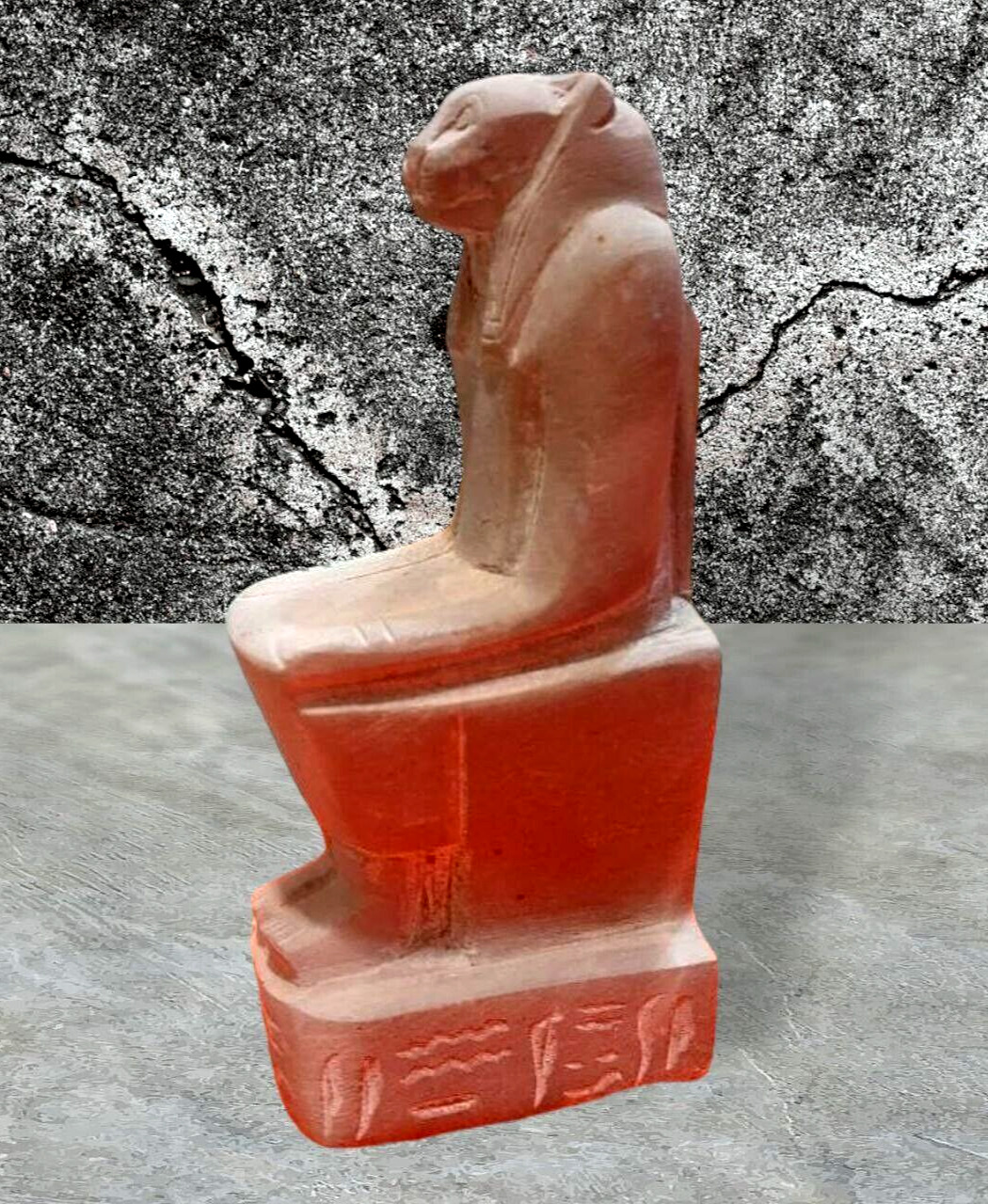 Handmade Ancient Egyptian Statue Sekhmet Goddess Sitting Antique Sculpture