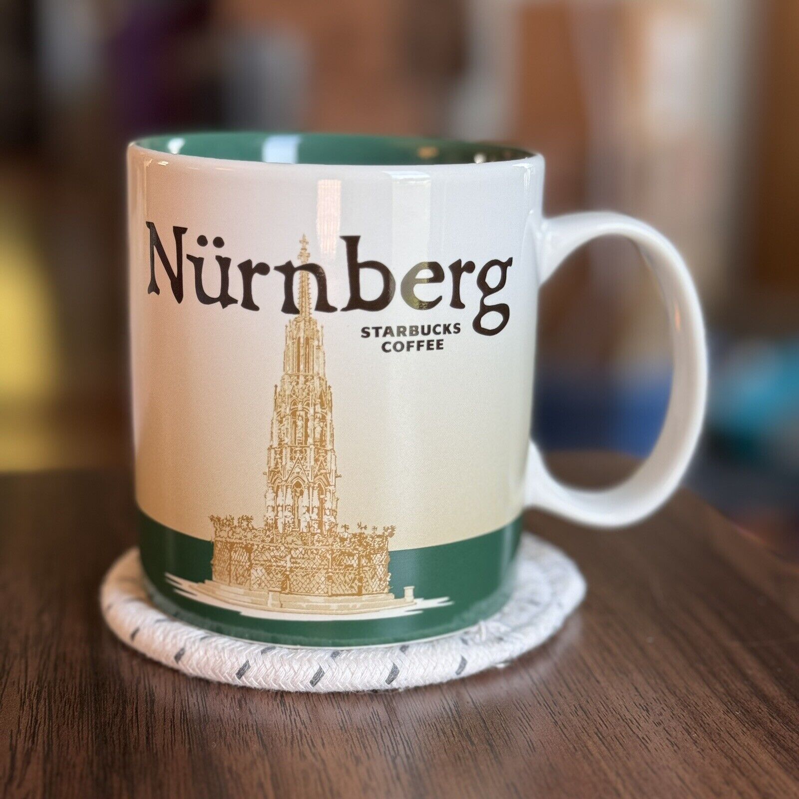 Nuremberg, Germany | Schoner Brunnen | Starbucks 16 oz Coffee Tea Latte Cup Mug