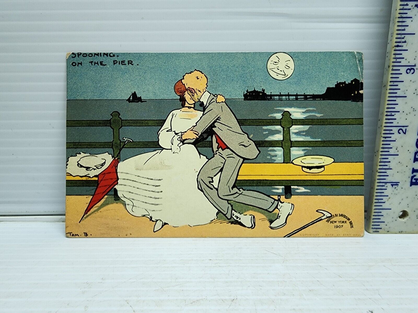Antique 1907 Comedy Postcard 