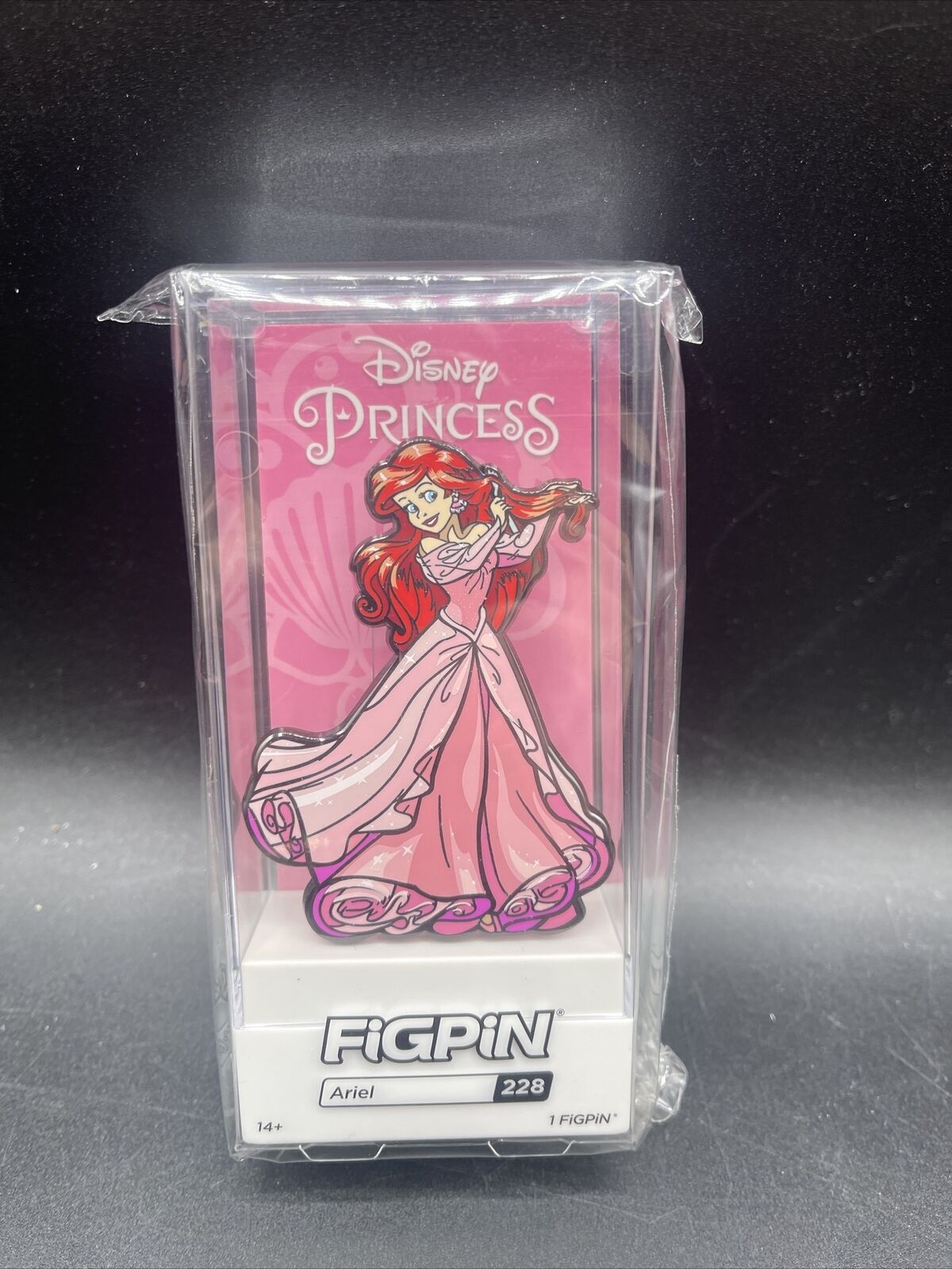 Ariel Pink Dress Figpin Disney D23 Expo 2019 LE 500 Little Mermaid one of 500