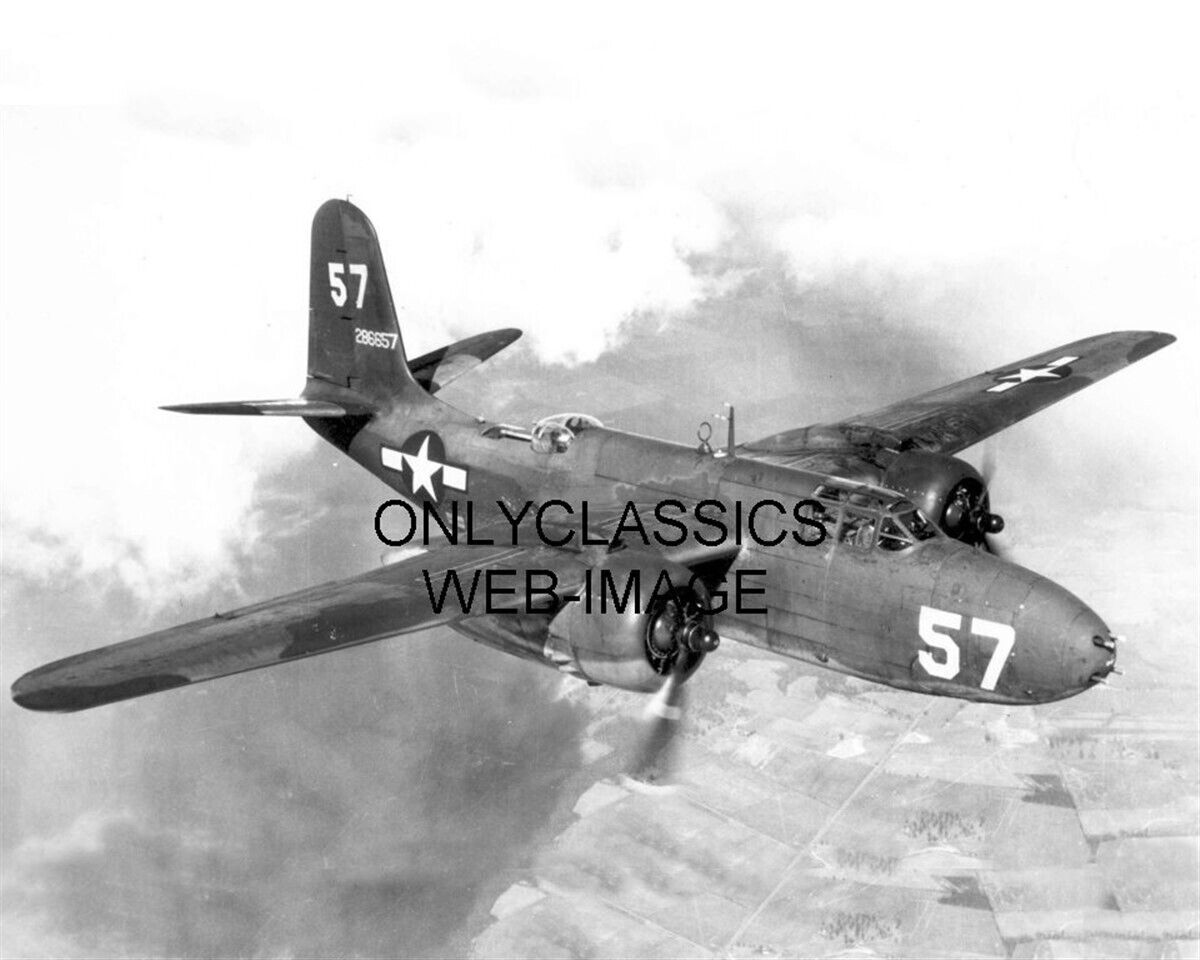 WWII DOUGLAS A-20G HAVOC USAAF BOMBER AIRPLANE 8X10 PHOTO WORLD WAR TWO AVIATION