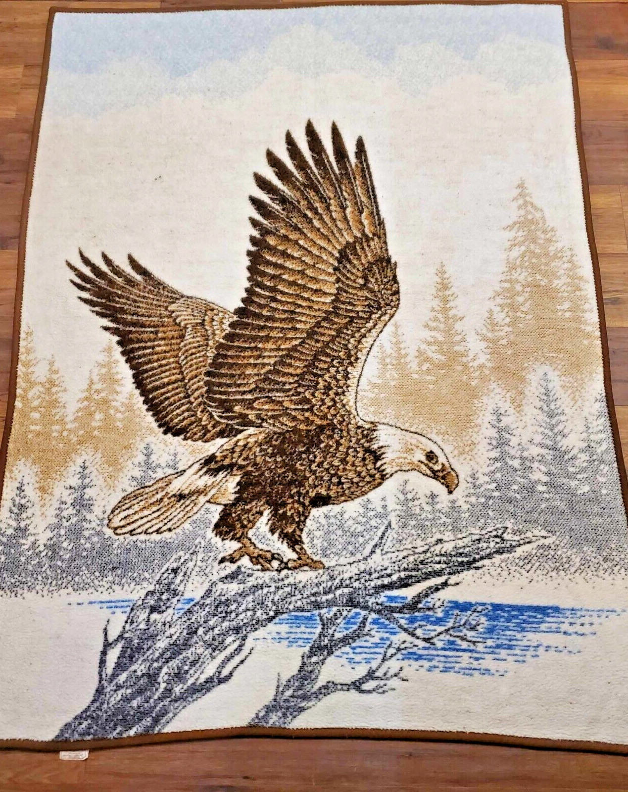 Biederlack of America Reversible Blanket Eagle Print Throw 72x 53