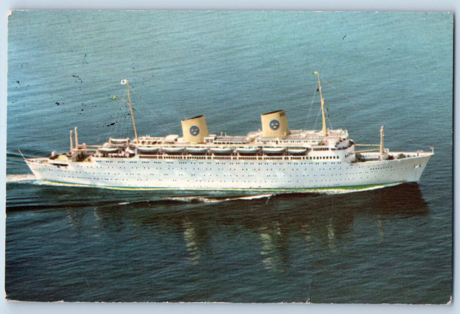 Gothenburg Sweden Postcard MS Kungsholm Swedish American Line c1950's