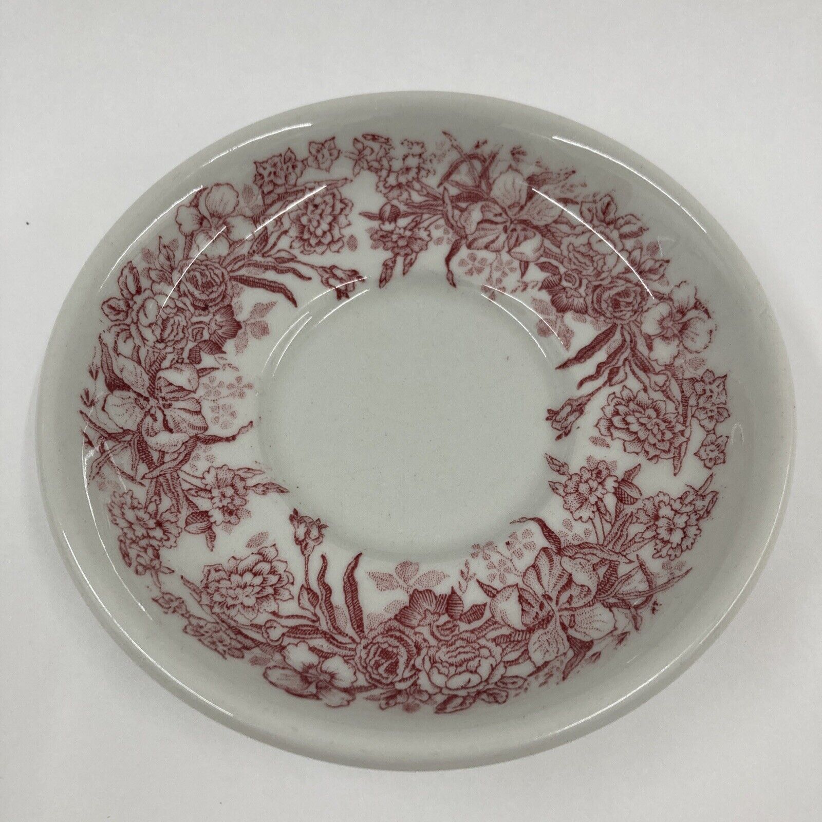 Tepco Restaurant Ware Red Colonial Pattern 5-1/2” Saucer