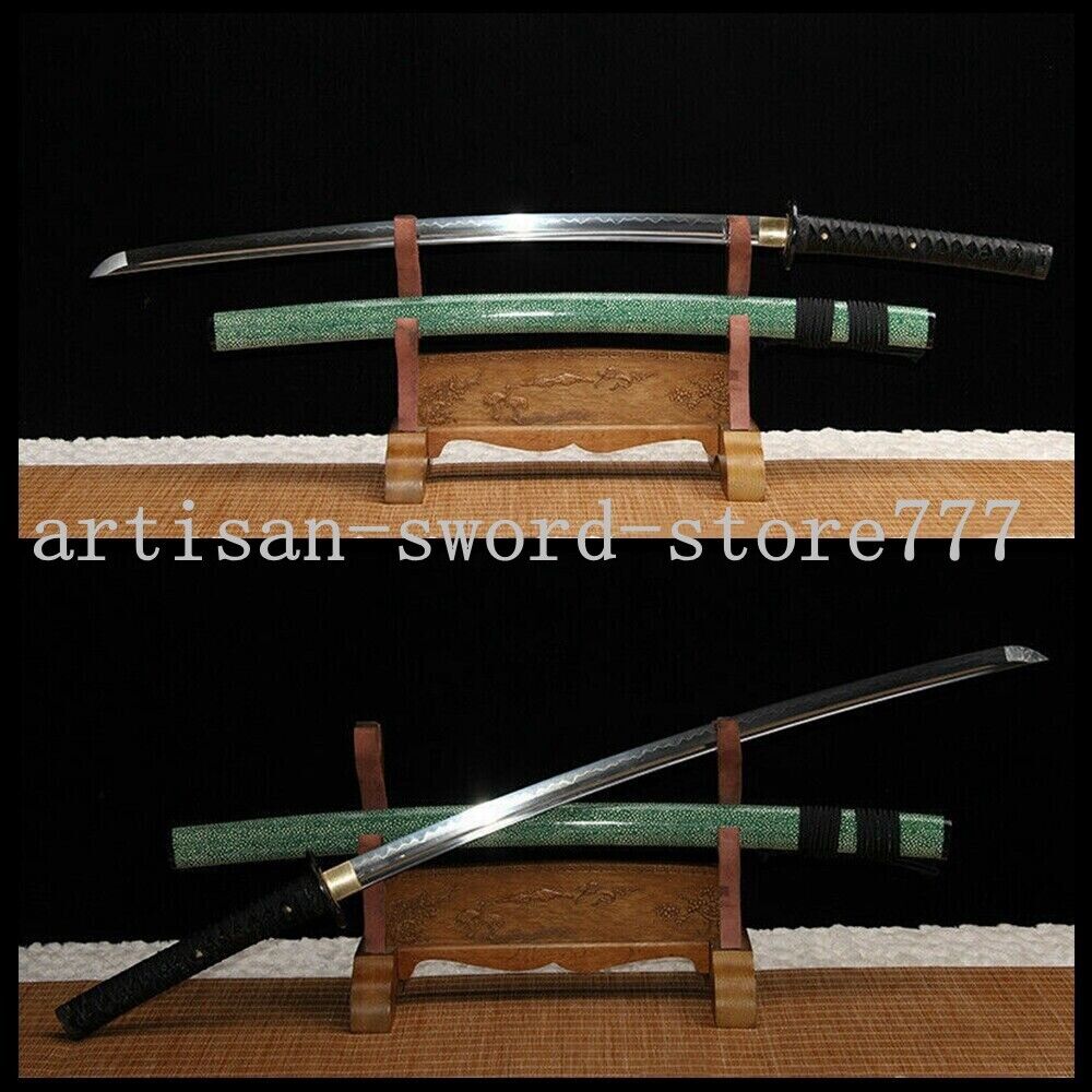 Very Sharp Clay Tempered Blade Japanese Katana Sword Full Tang T10 Carbon Steel