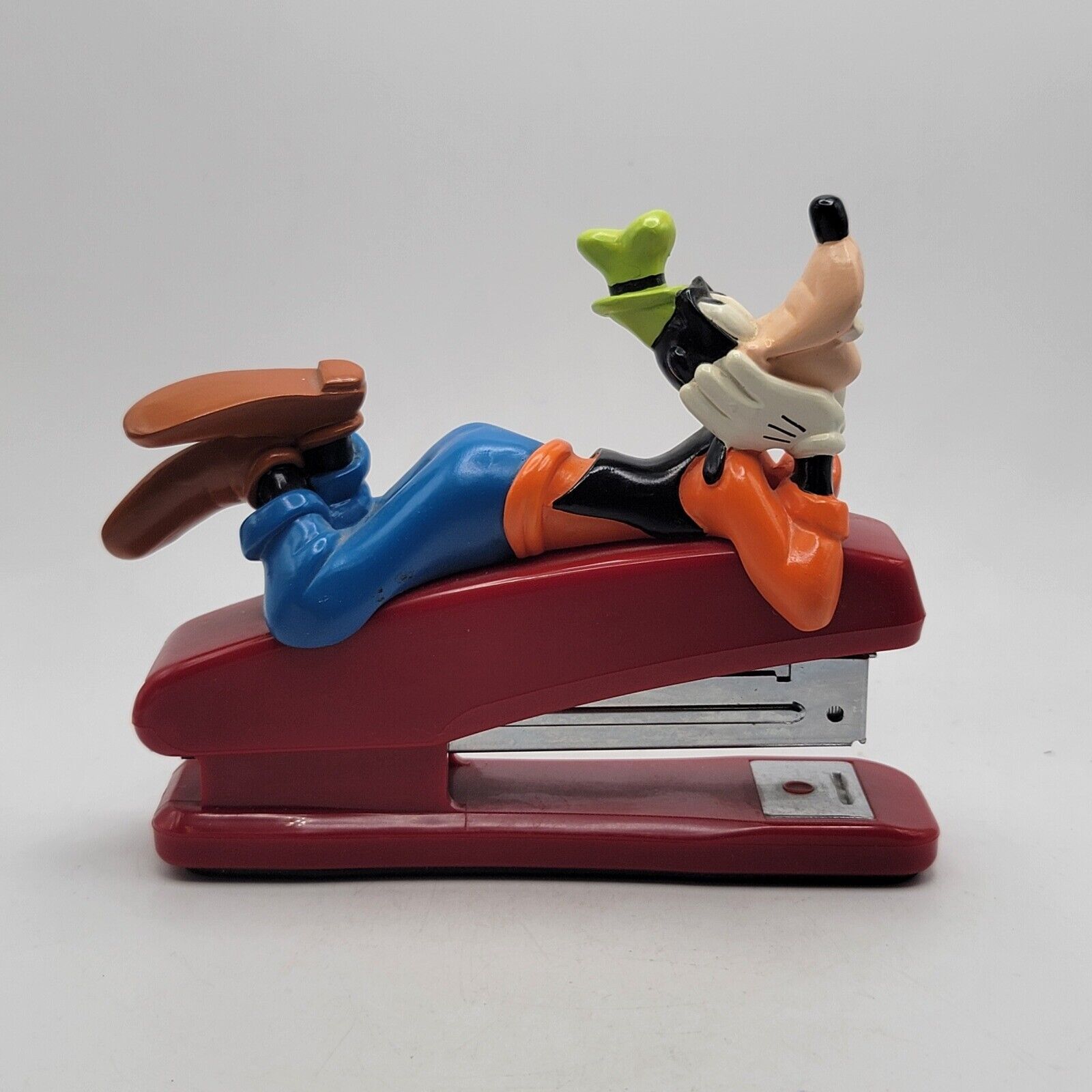 Vintage Disney Goofy Collectible Stapler Office Desk Red
