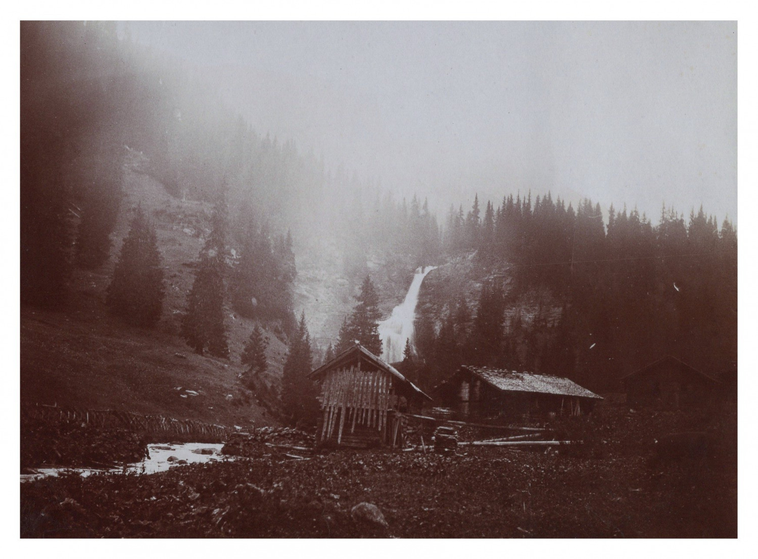 Switzerland, Valley Going to Engstlen Alp Vintage Print, Tirag Period Print