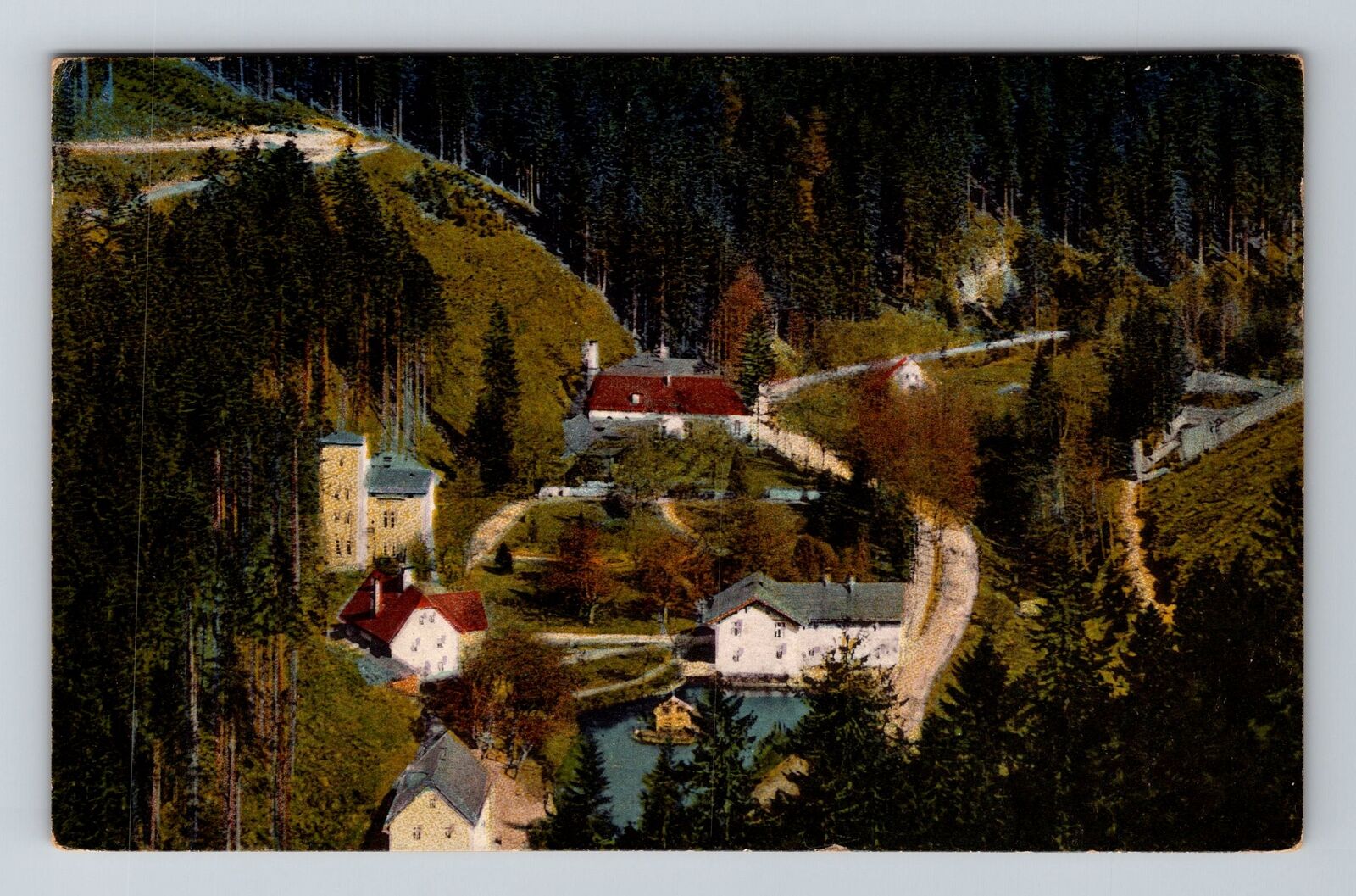 Bad Reinerez-Poland, Spa Resort, Bad Reinerez, Vintage Postcard