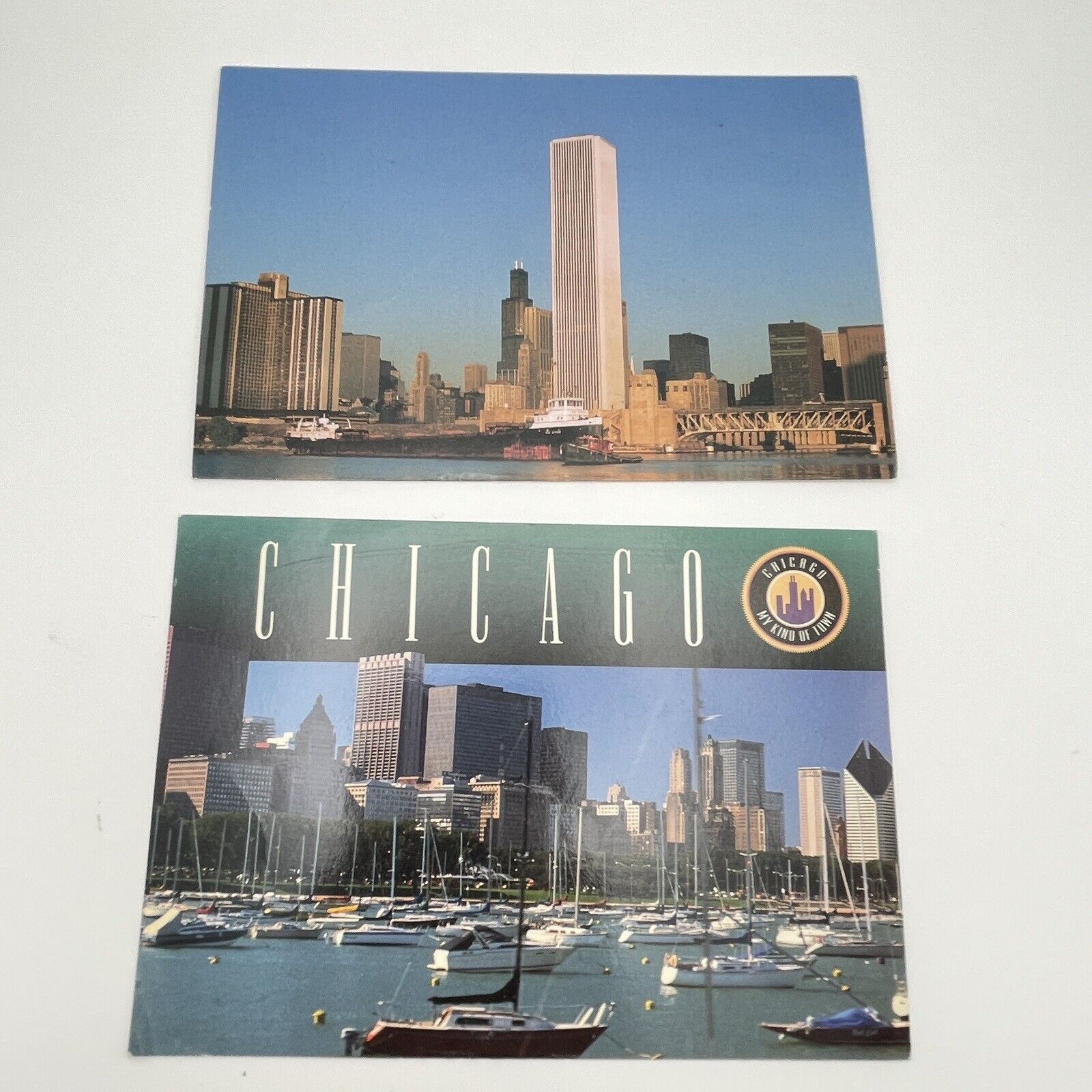 Chicago IL Postcard Illinois Amoco Building Lake Michigan Harbor Unposted Unused