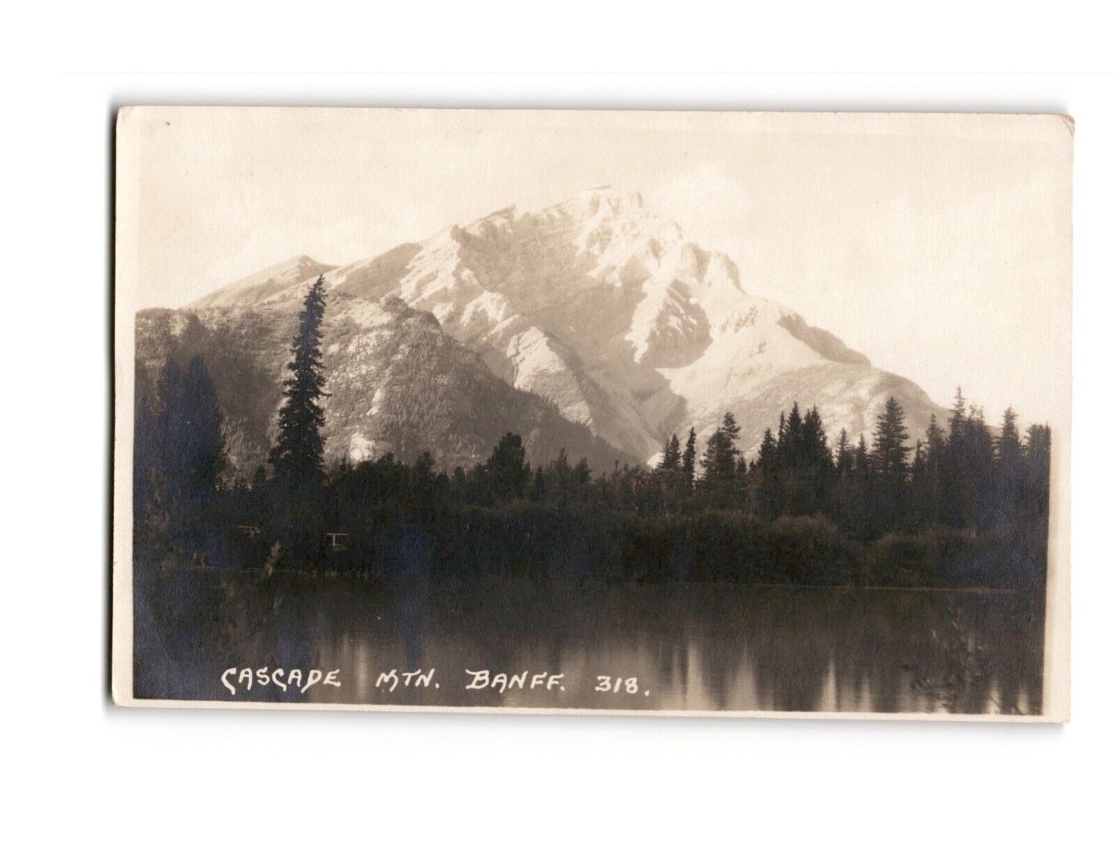 RPPC Cascade Mountains Banff Vintage Postcard - Scenic Alberta Canada