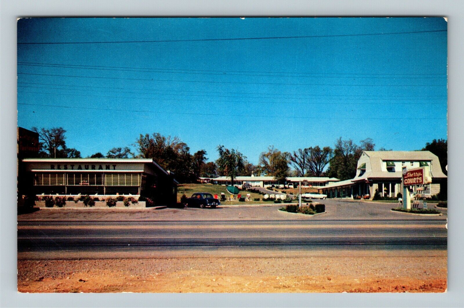 Nashville TN-Tennessee, Sherry Courts & Restaurant Vintage Souvenir Postcard
