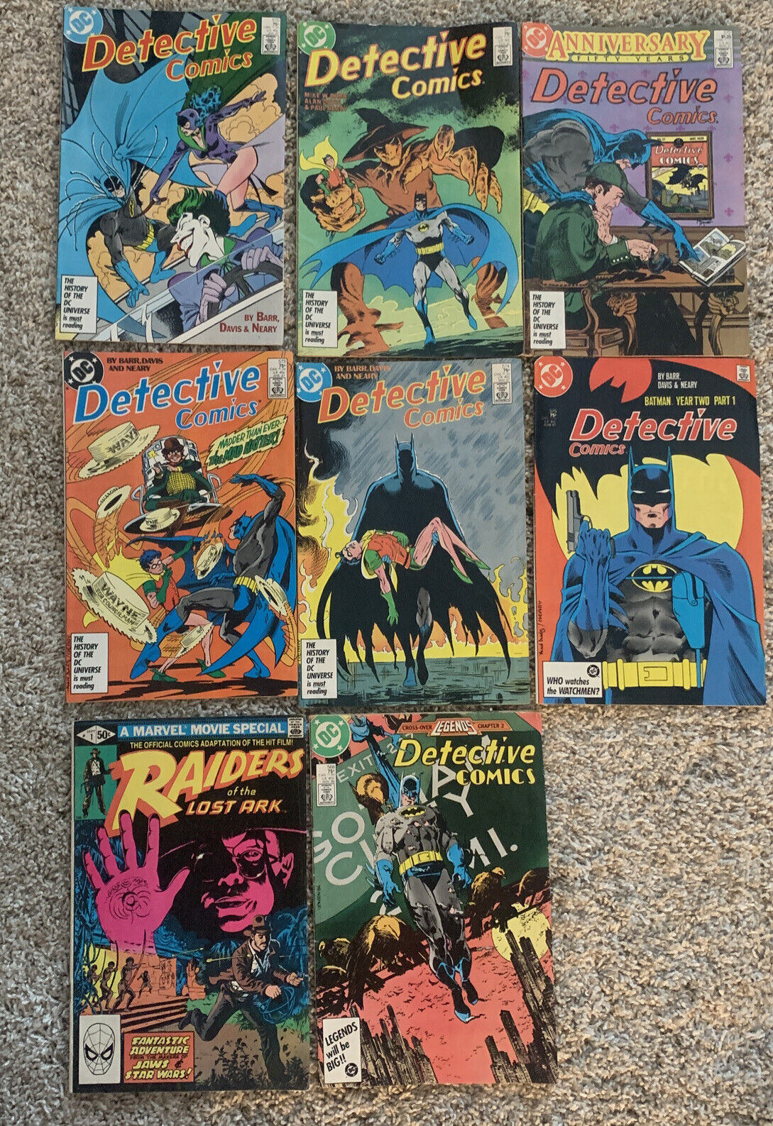 1986 1987 DC DETECTIVE COMICS BATMAN #570 - 575 (8pcs)