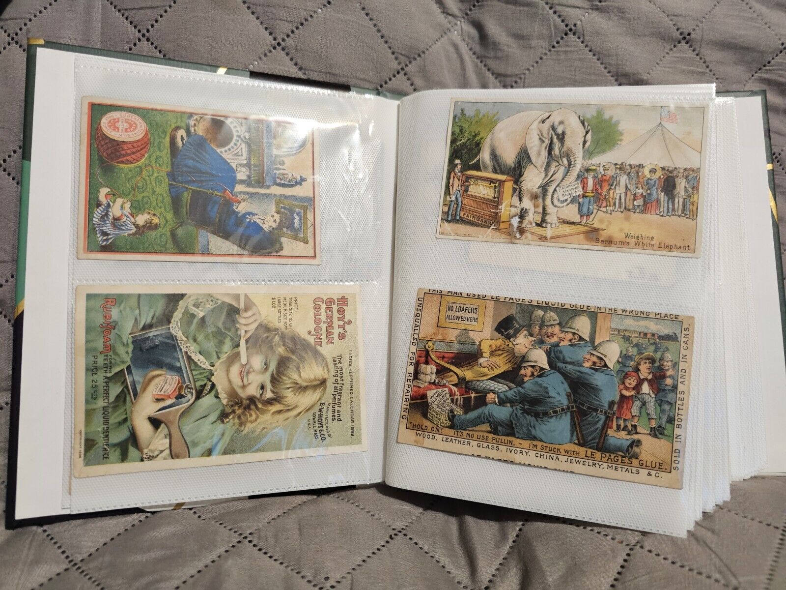 Book Of Antique Ephemera Trade Cards Post Cards More Christmas 80 Pieces